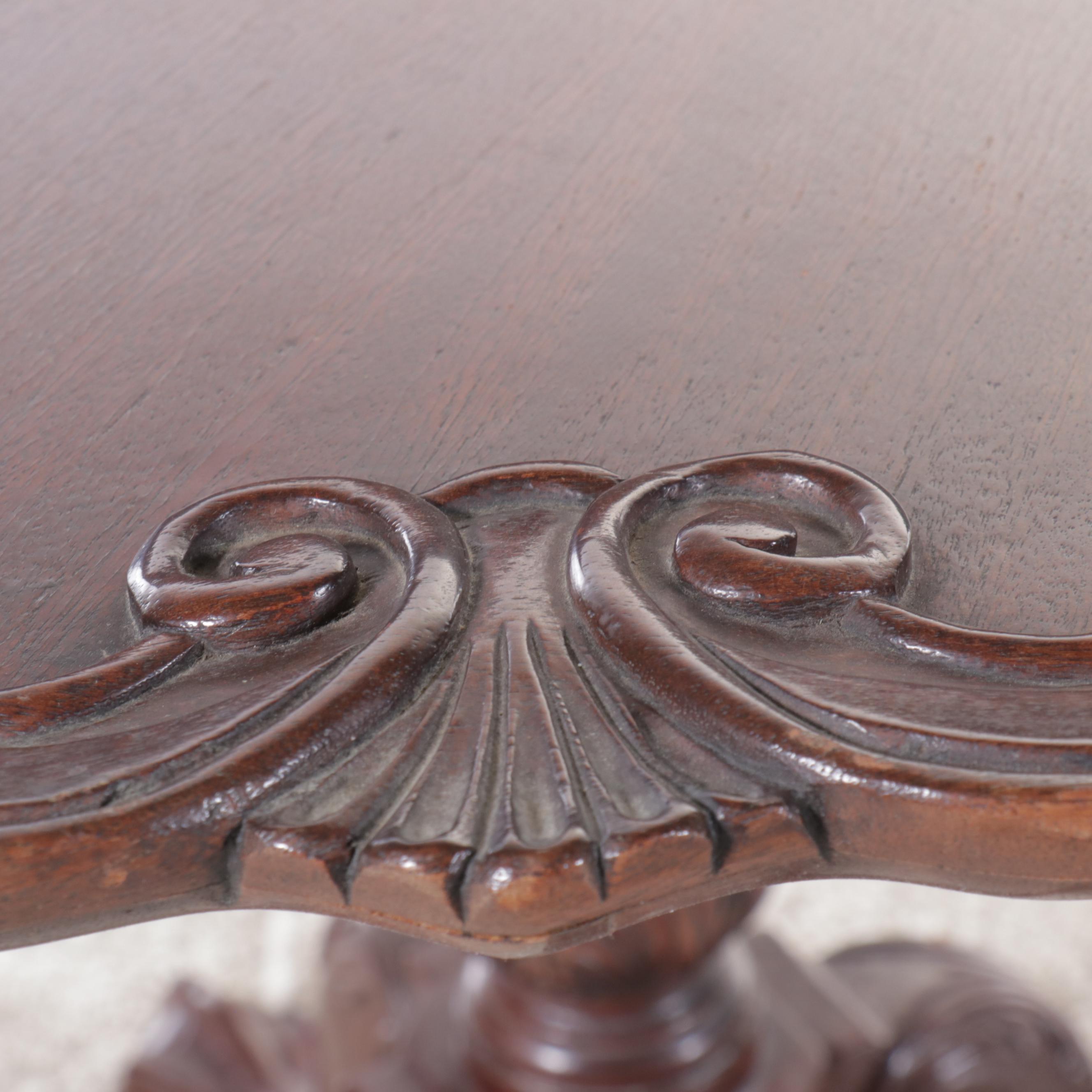 Chippendale Style Mahogany Tilt-Top Table