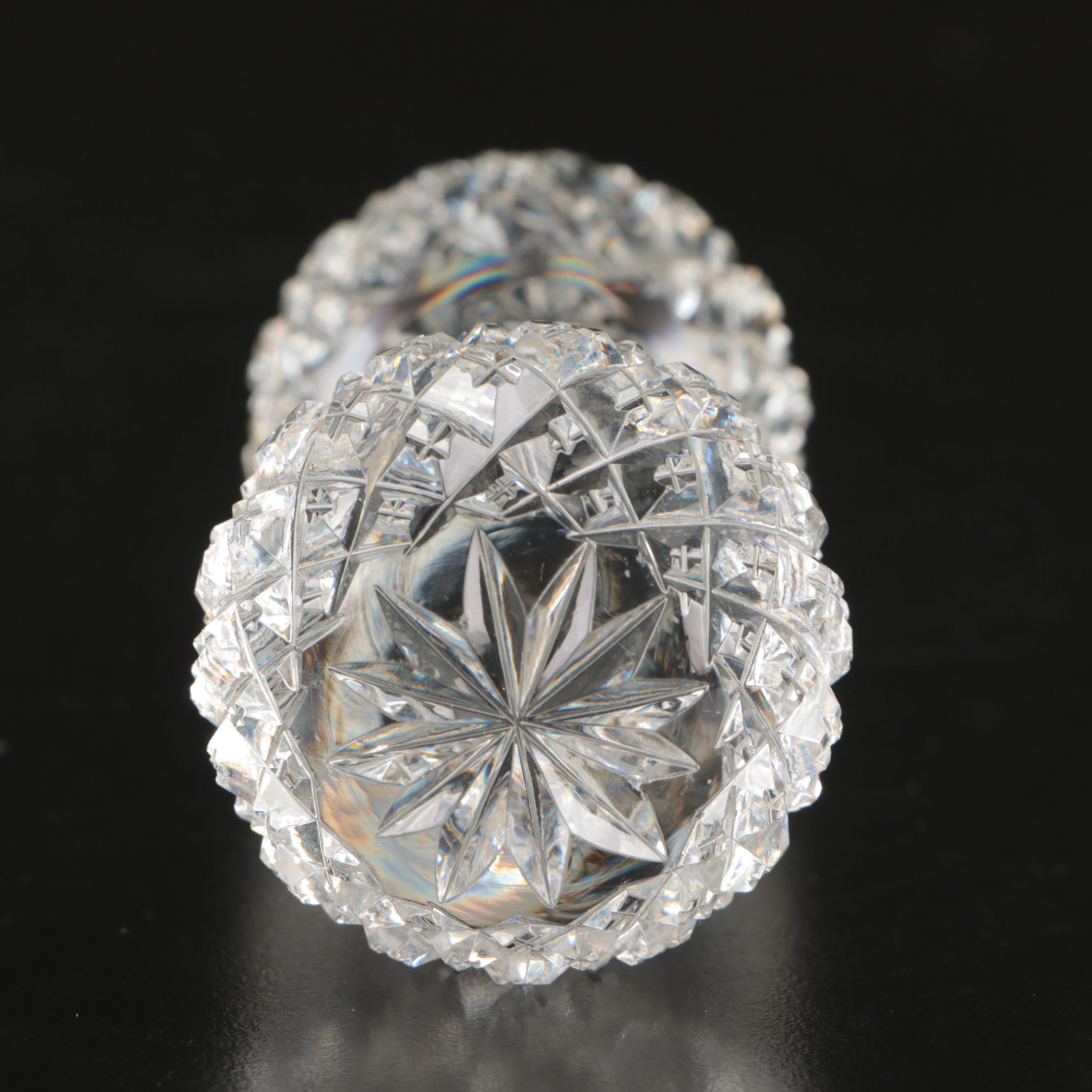 Waterford Crystal Candlesticks and Clock with Other Crystal Table Accessories