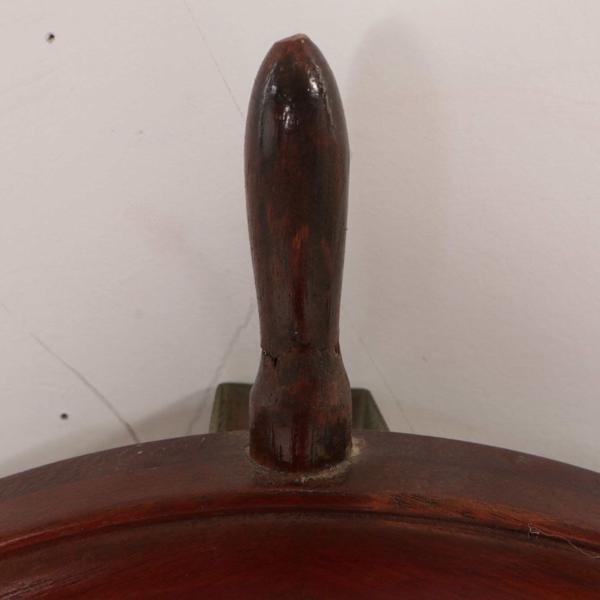 Wooden Ship's Wheel Wall Clock