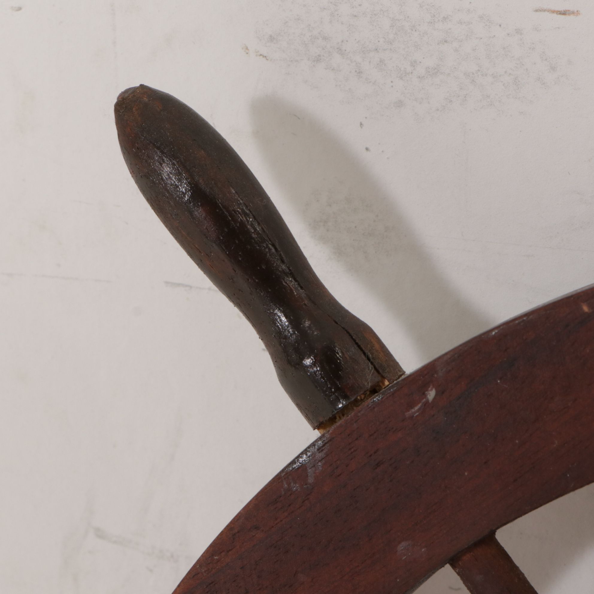 Wooden Ship's Wheel Wall Clock