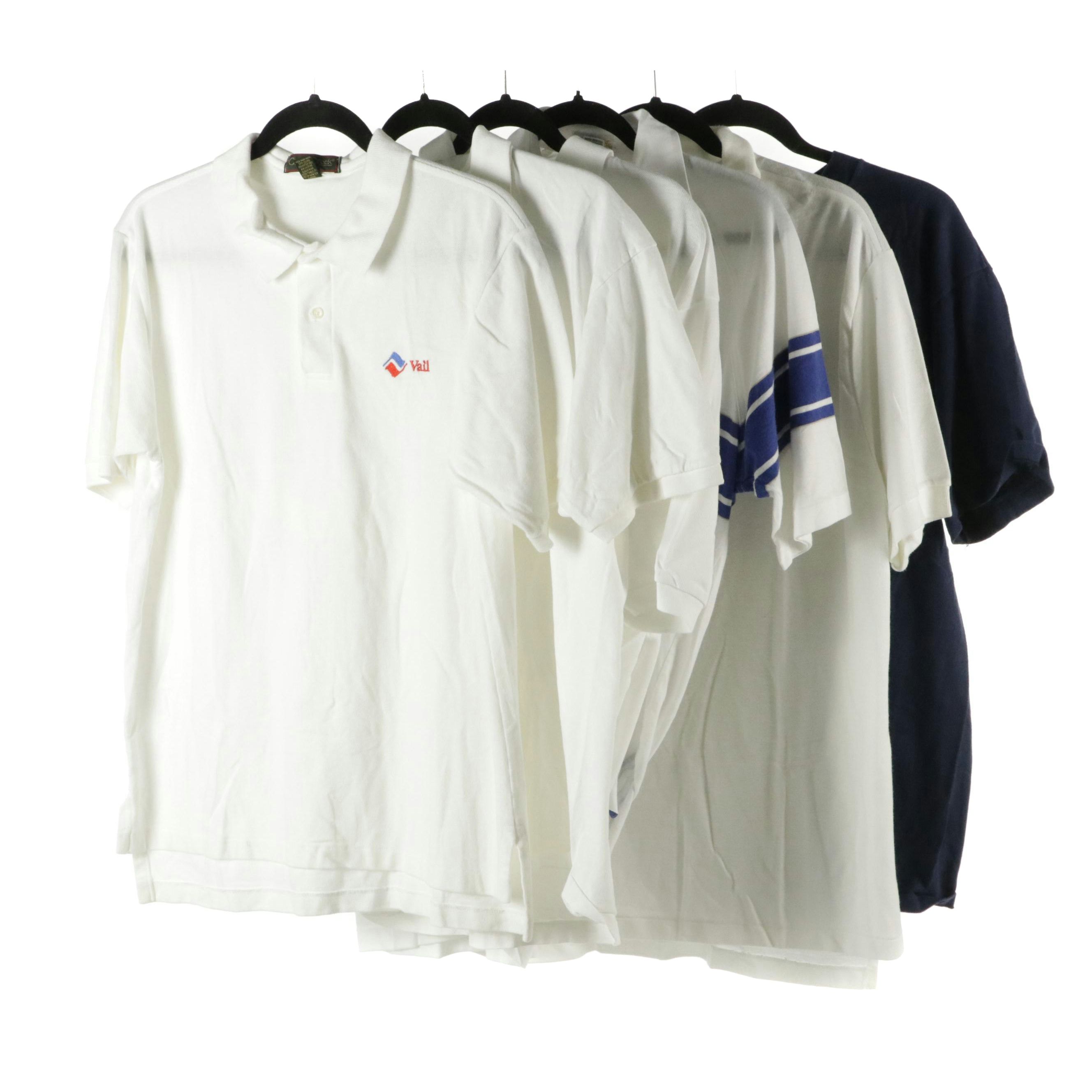 Men's "Vail," "Sunshine Cafe" and Other Branded Cotton Polo Shirts & T-Shirt