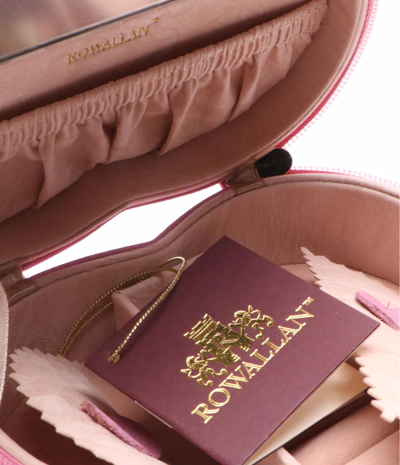 Rowallan Pink and Orange Leather Jewelry Cases