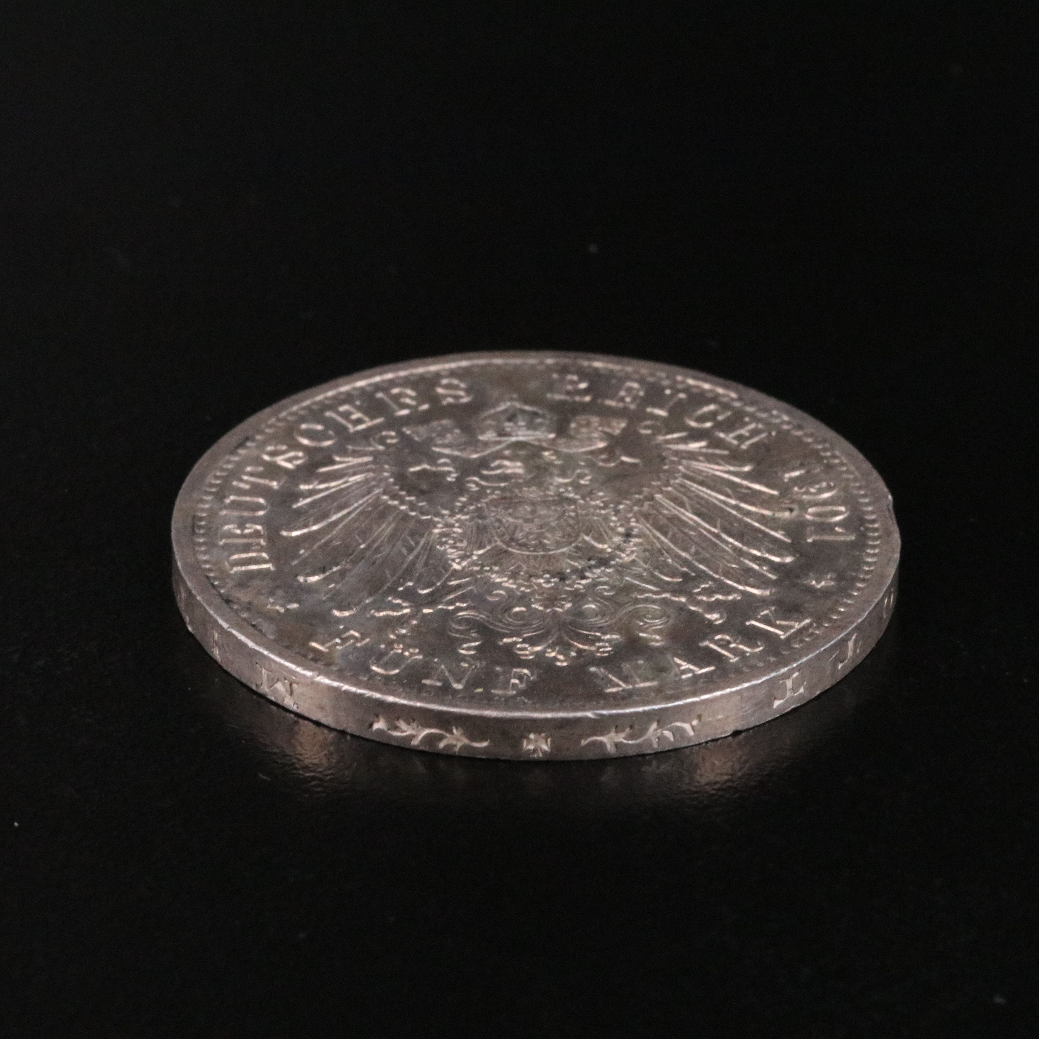 1901 Germany Prussia Commemorative Silver Five Marks