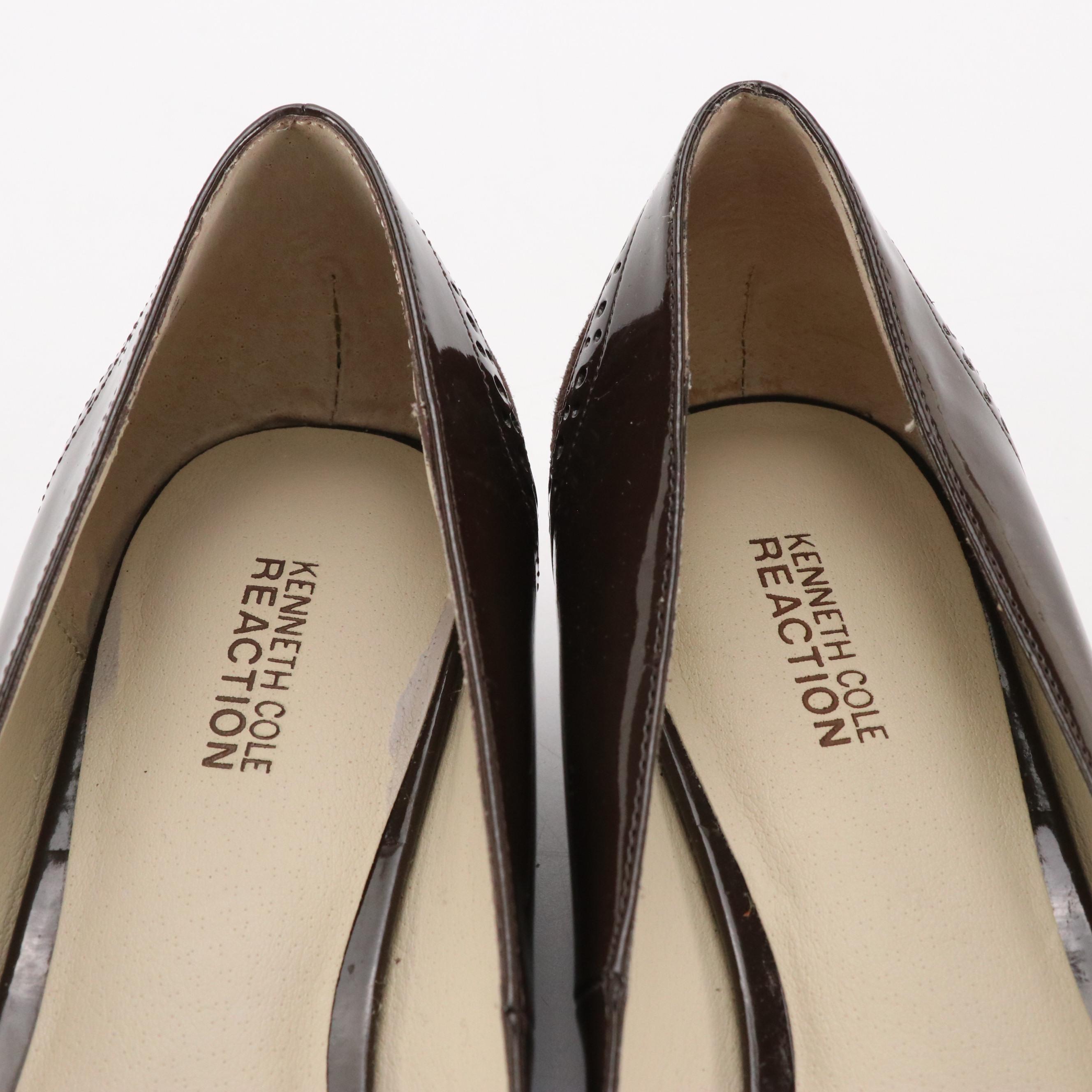 Me Too "Link" Black Leather Wedges, Kennith Cole Good Day & All Tied Up Shoes