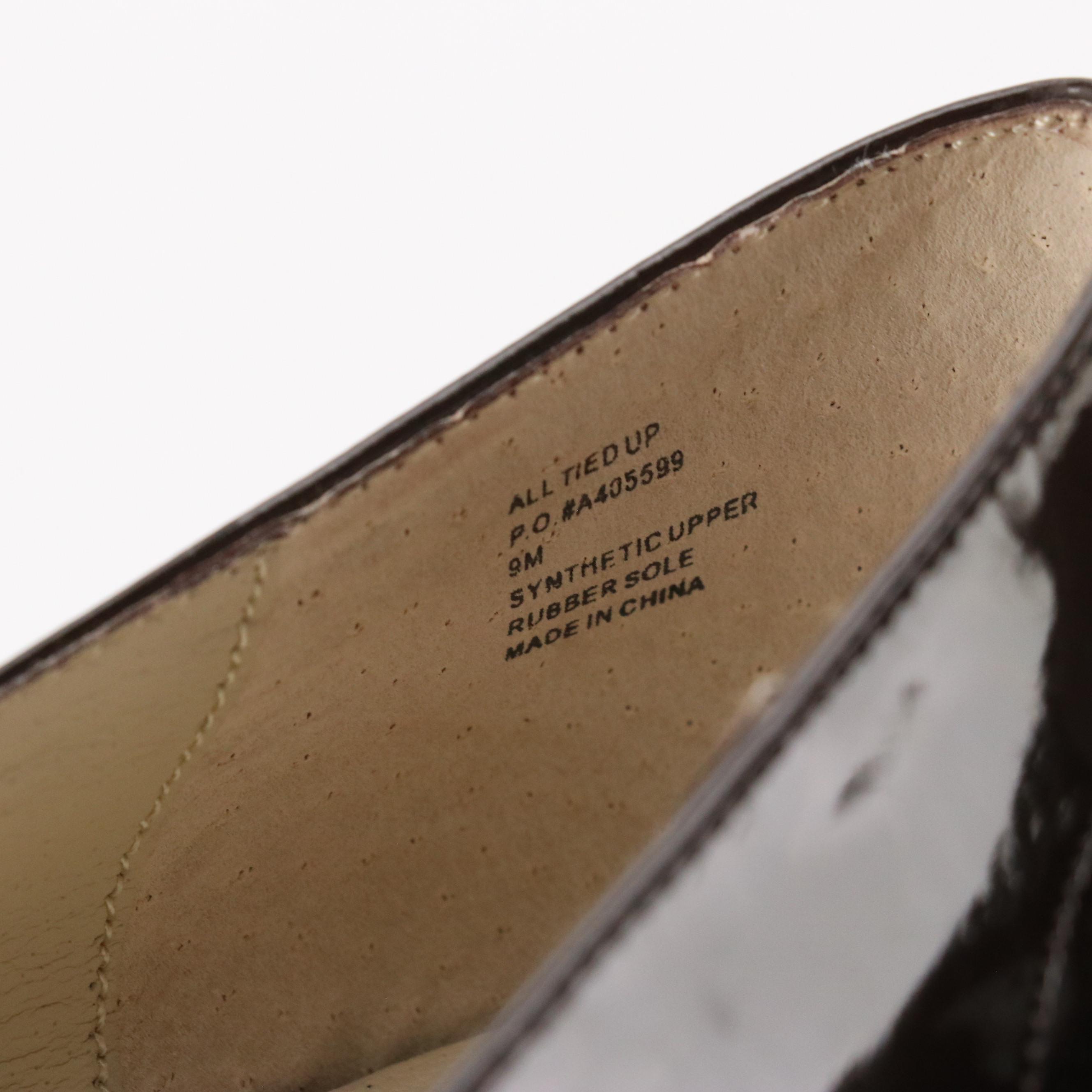 Me Too "Link" Black Leather Wedges, Kennith Cole Good Day & All Tied Up Shoes