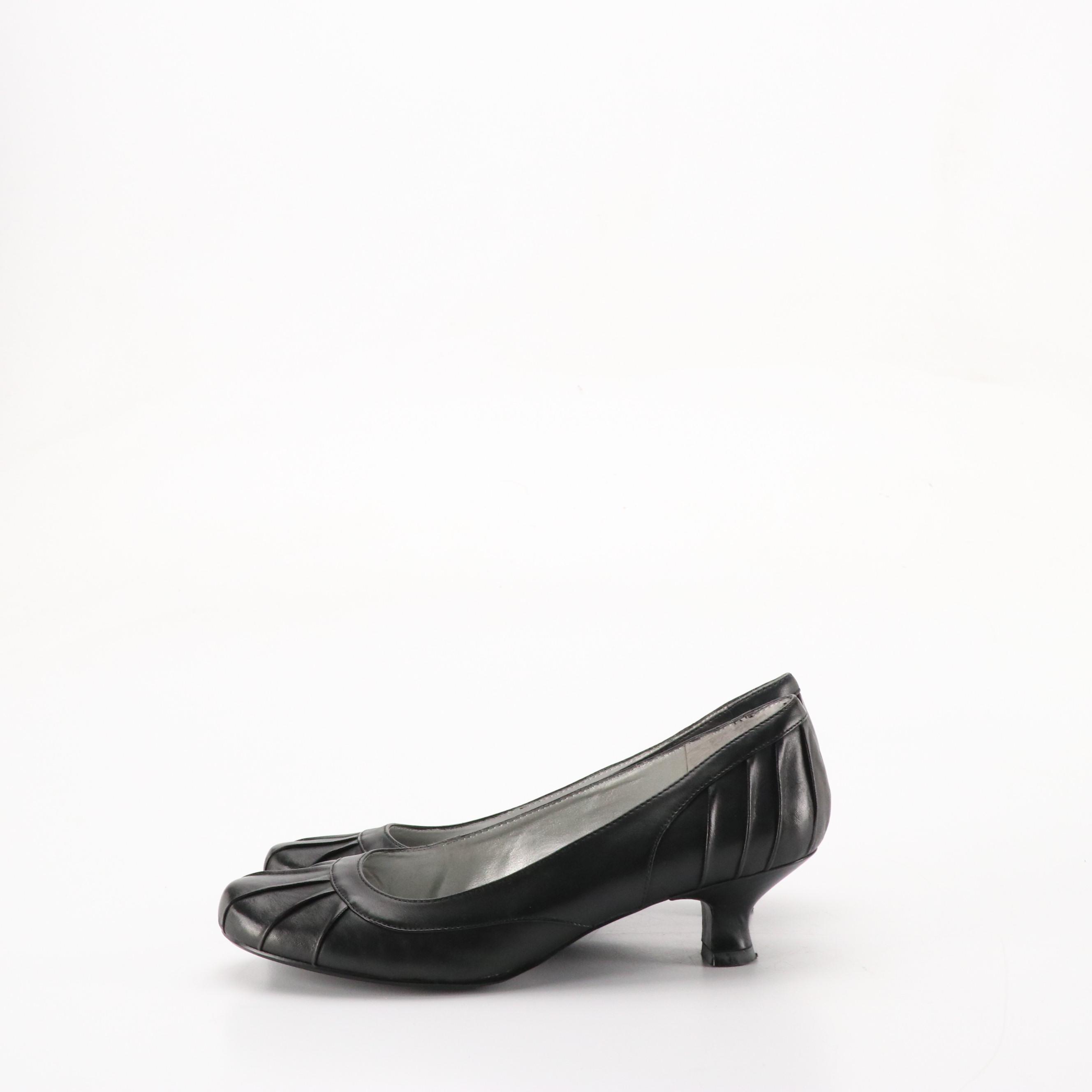 Me Too "Link" Black Leather Wedges, Kennith Cole Good Day & All Tied Up Shoes