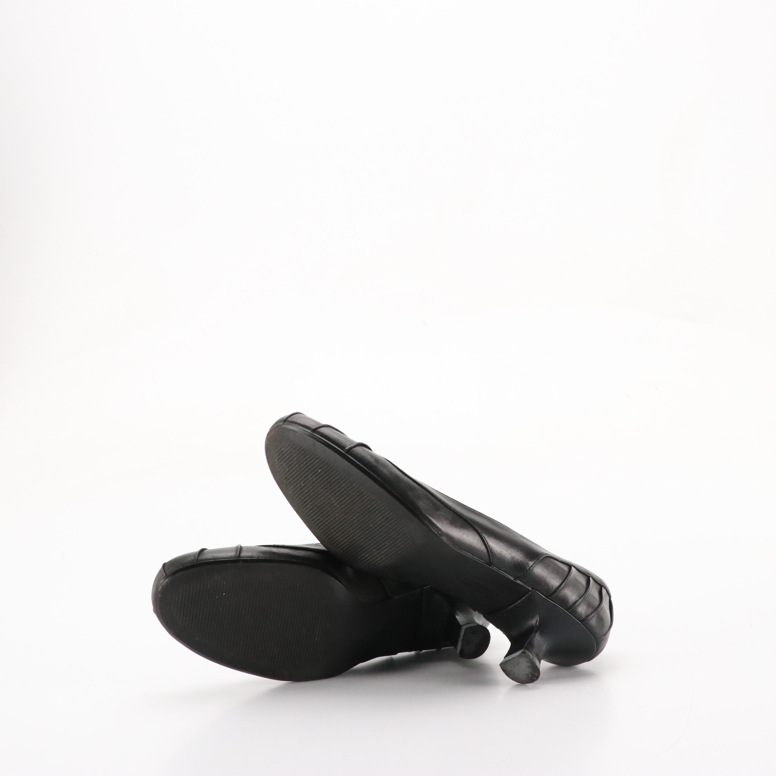 Me Too "Link" Black Leather Wedges, Kennith Cole Good Day & All Tied Up Shoes