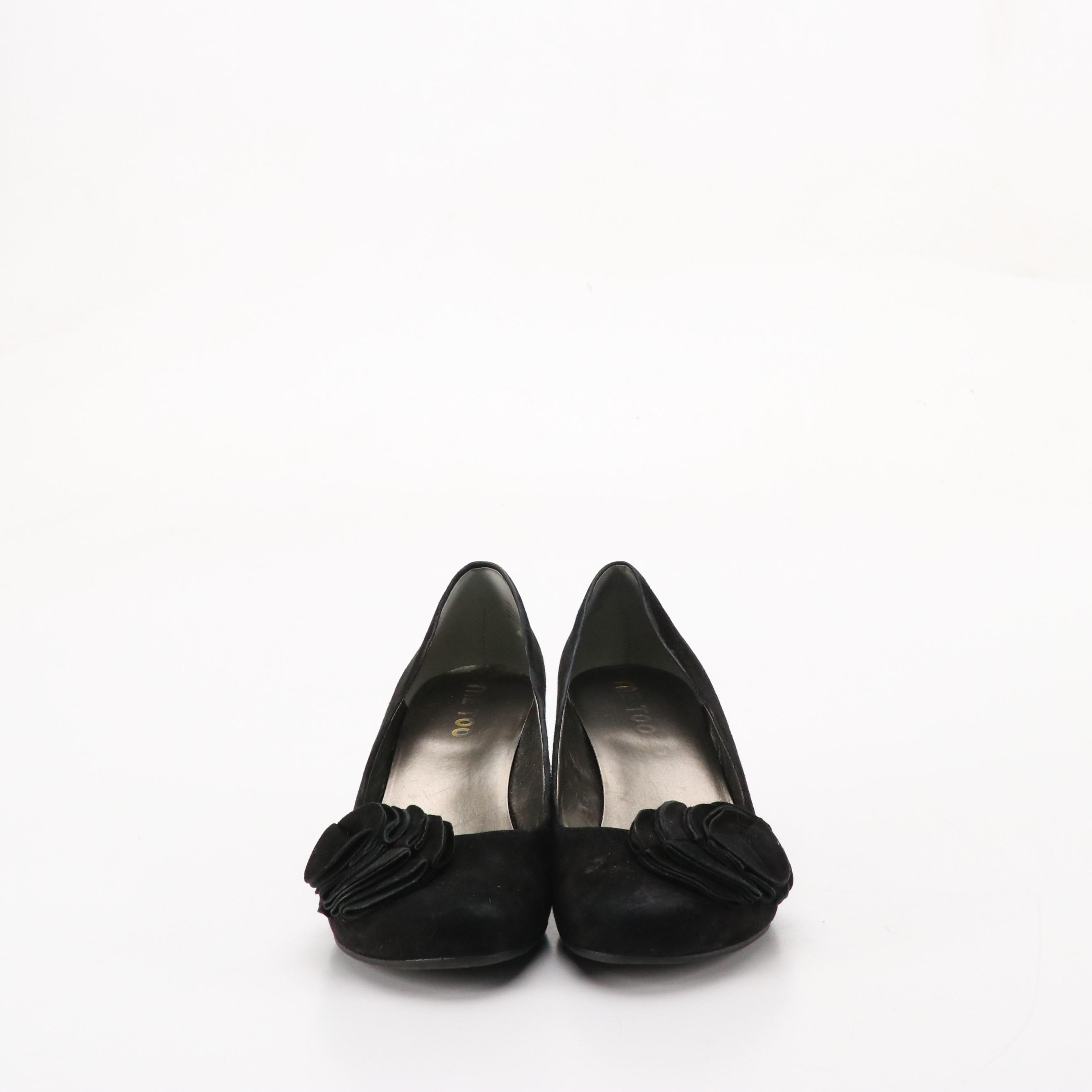 Me Too "Link" Black Leather Wedges, Kennith Cole Good Day & All Tied Up Shoes