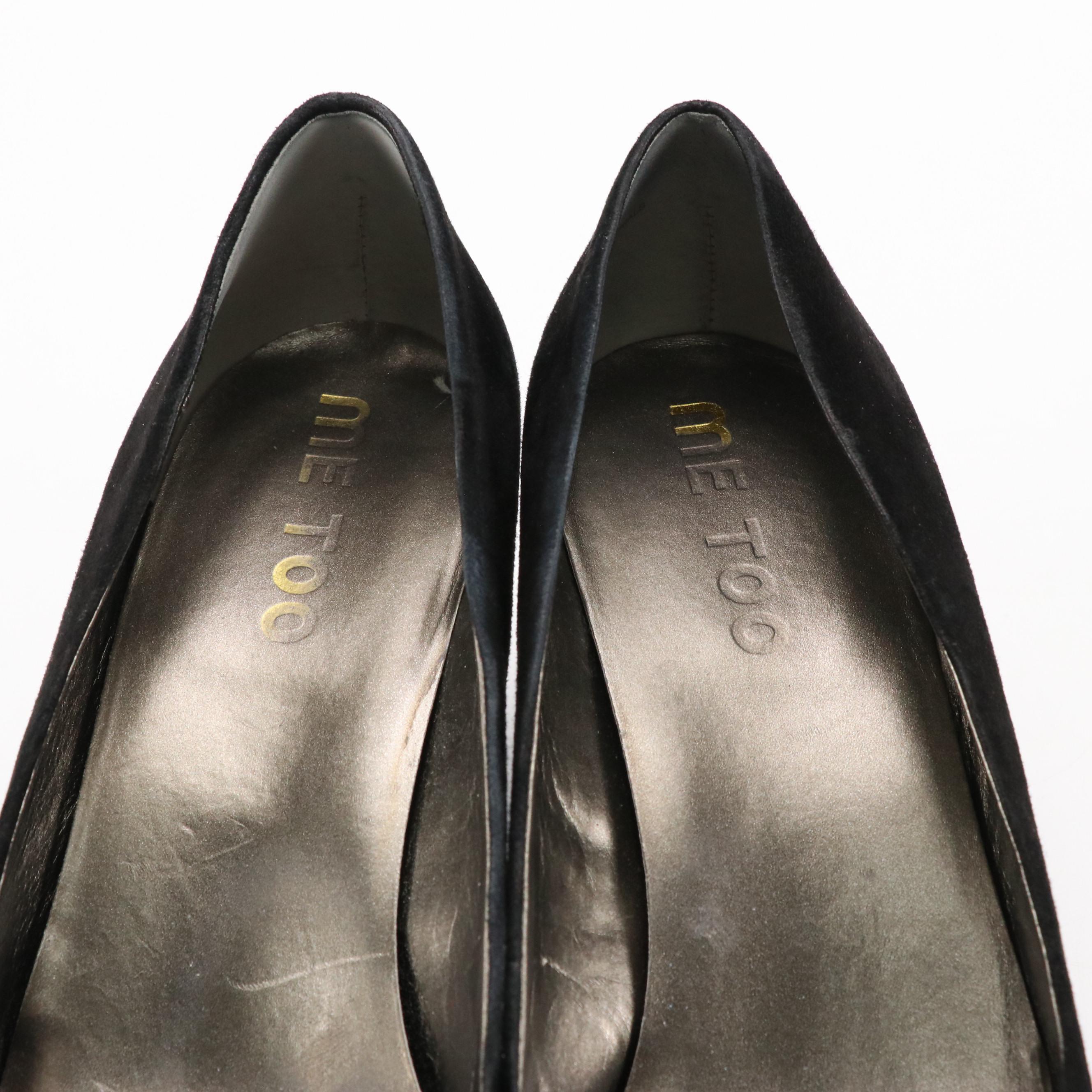 Me Too "Link" Black Leather Wedges, Kennith Cole Good Day & All Tied Up Shoes