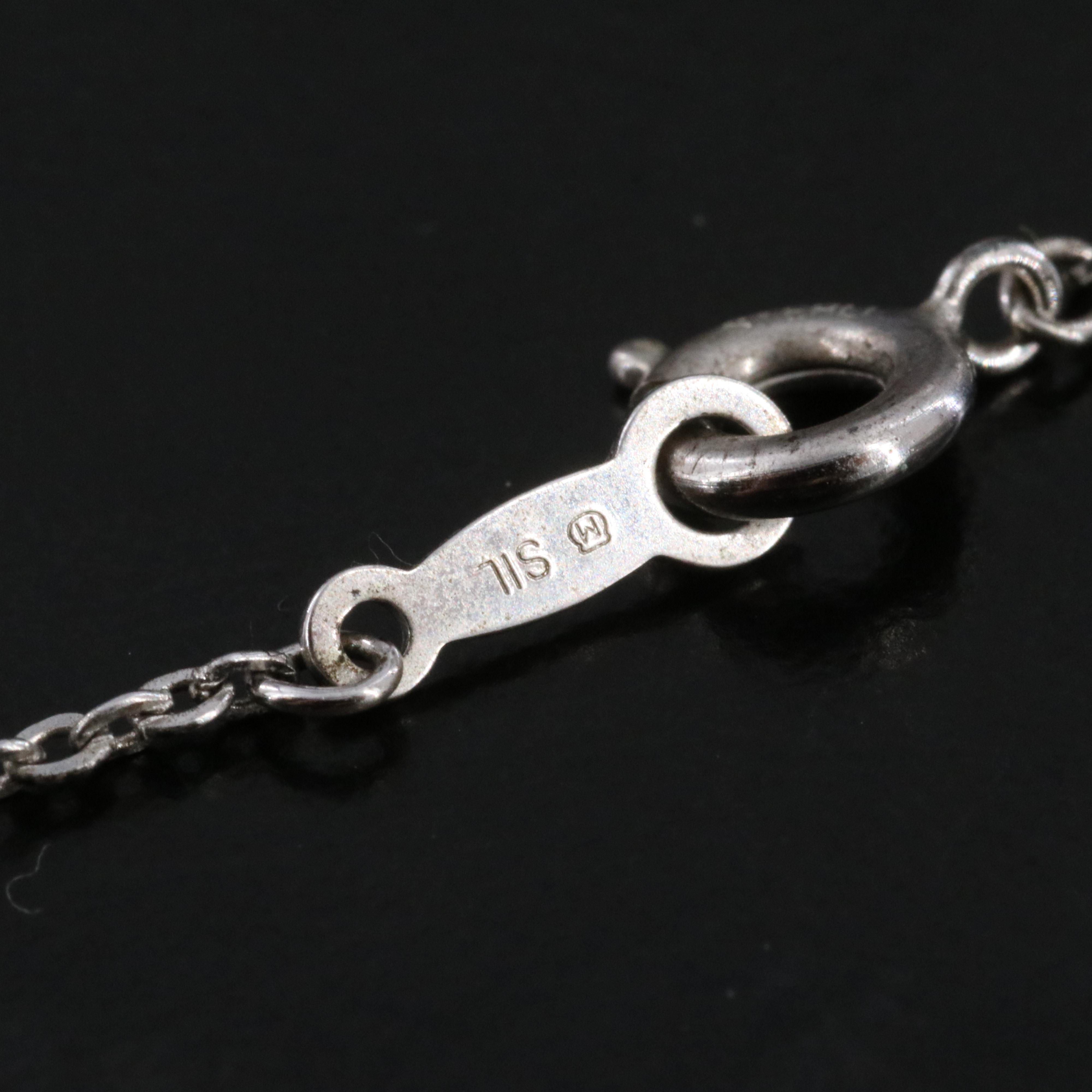 Mikimoto Sterling Pearl Grape Cluster Pendant Necklace