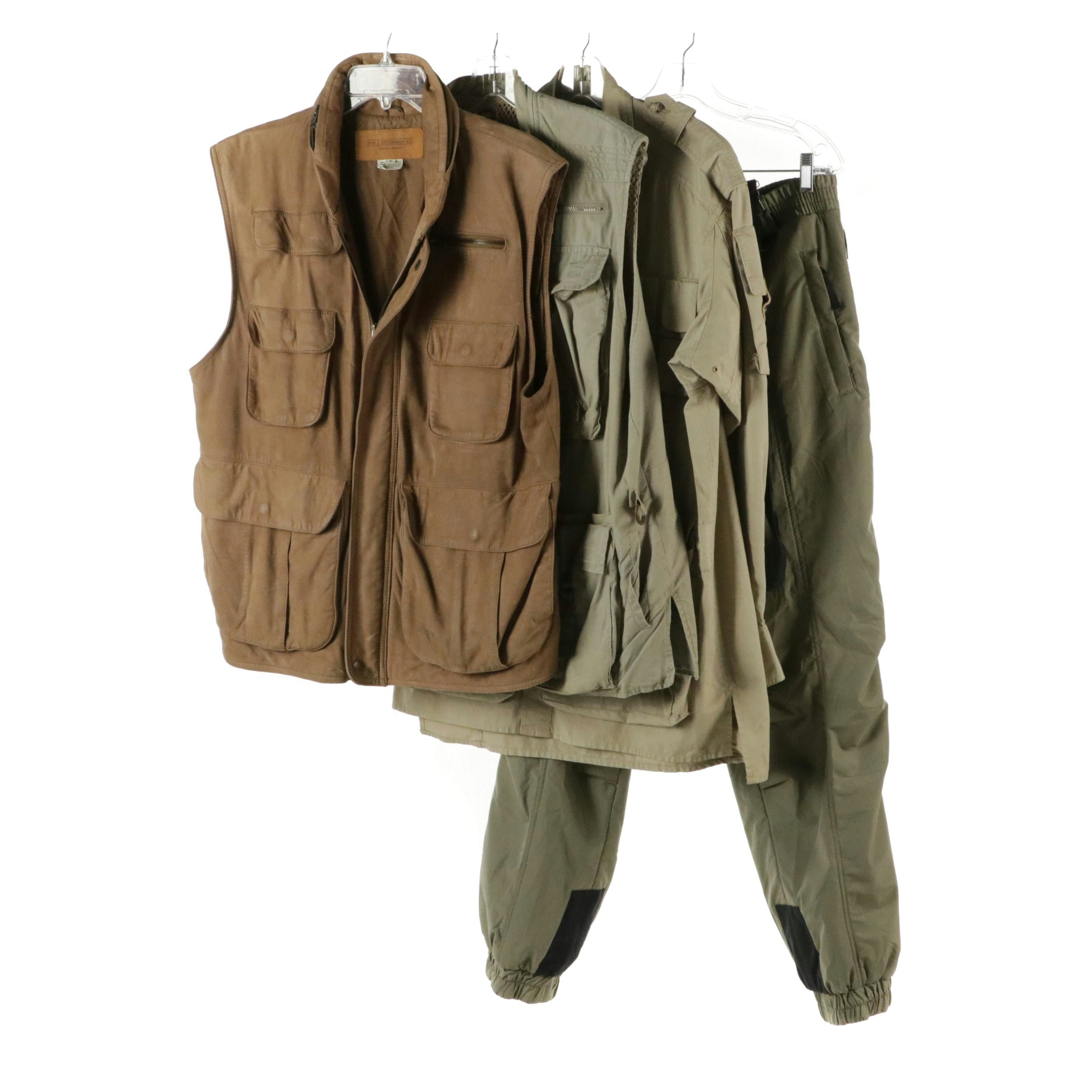 Men's Banana Republic Net "Photojournalist" Vest, J. Peterman Utility Vest, More