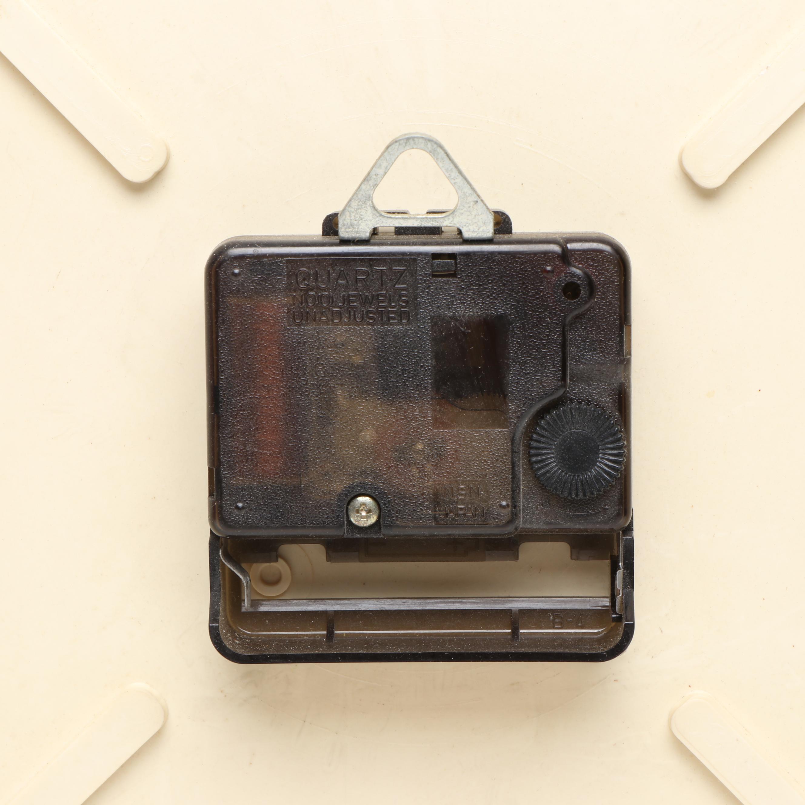 Crush Soda Advertising Cooler, Clock and Cans, Late 20th Century