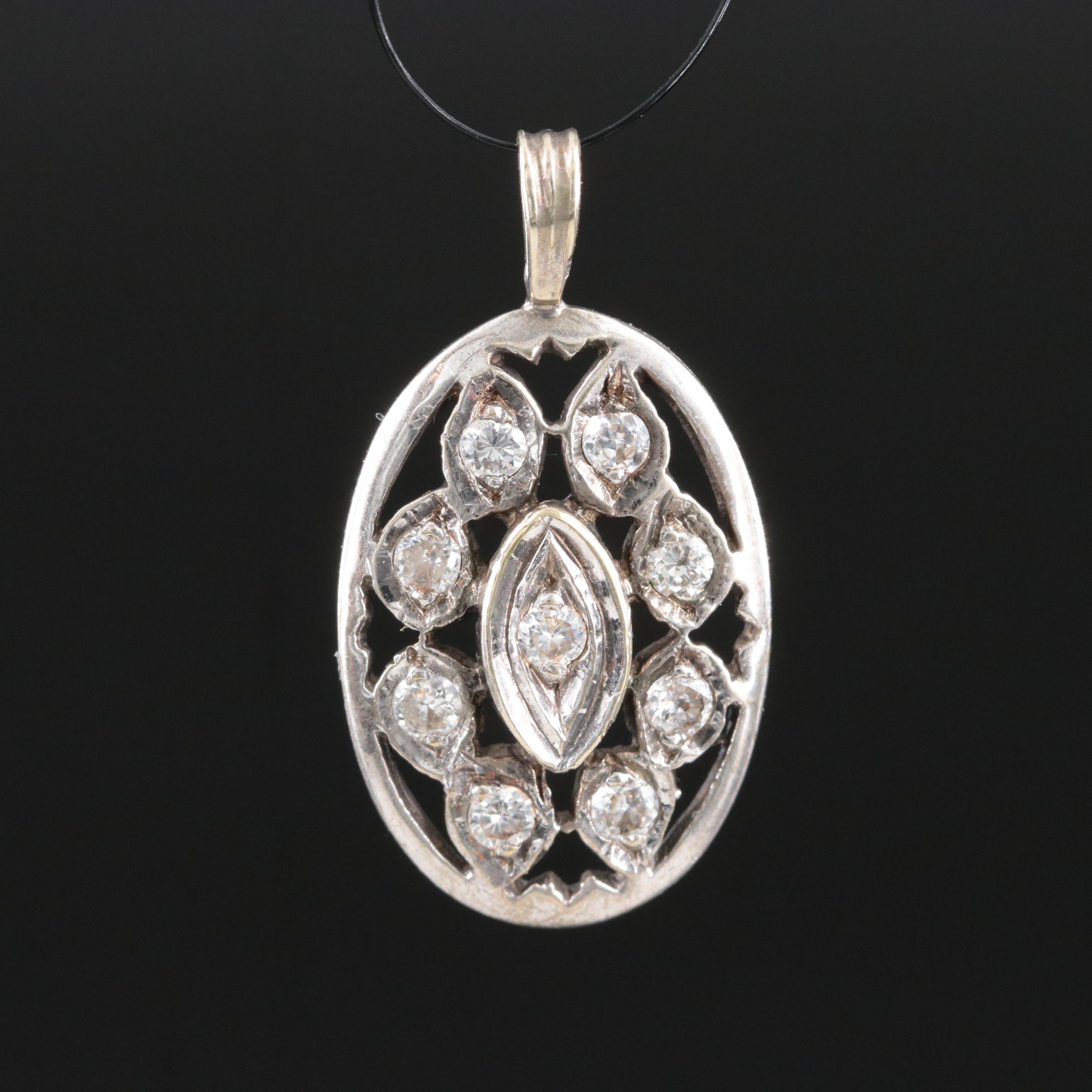 14K 0.32 CTW Diamond Pendant