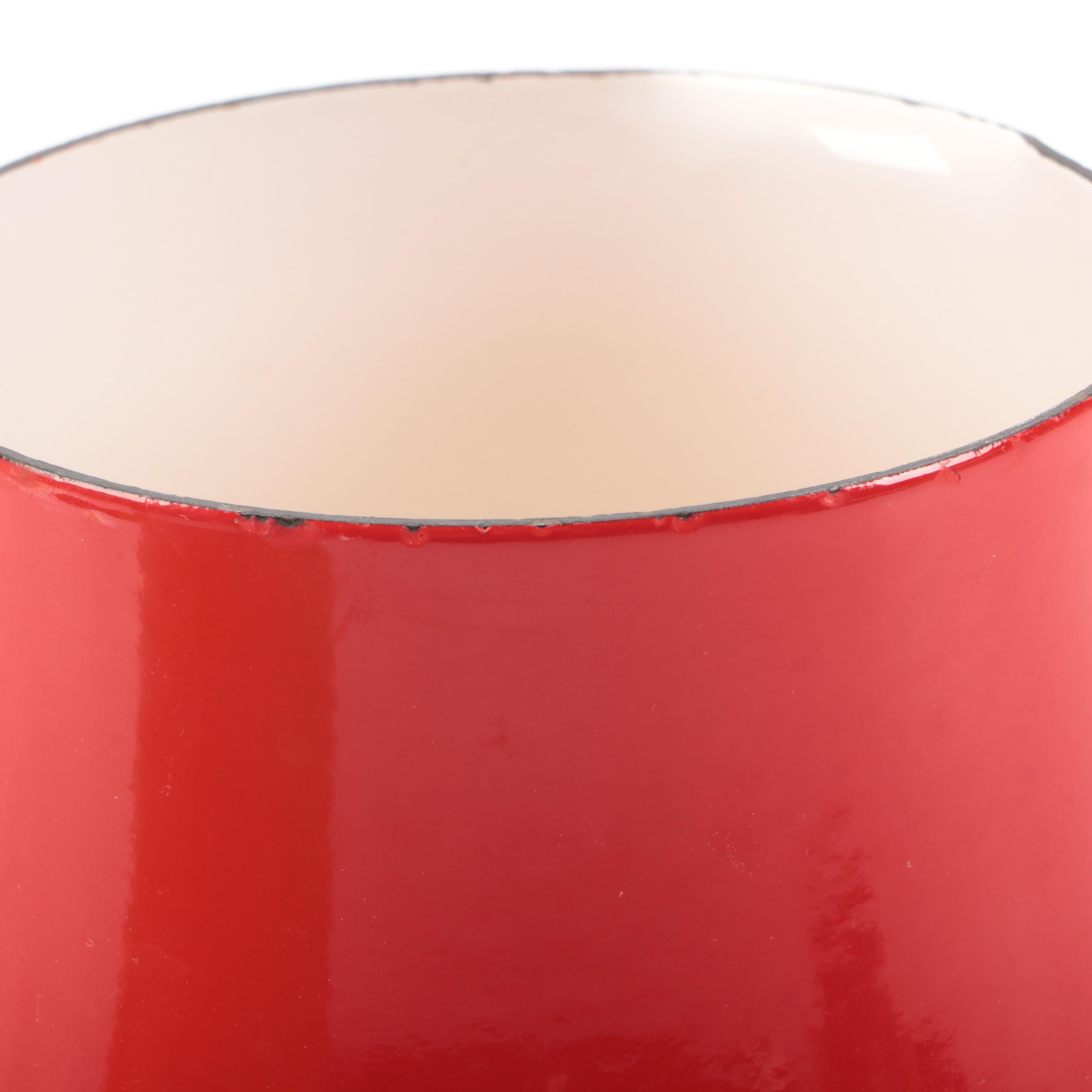 Dansk Mid Century Modern Enameled Metal Casserole Dish with Pots and Pans