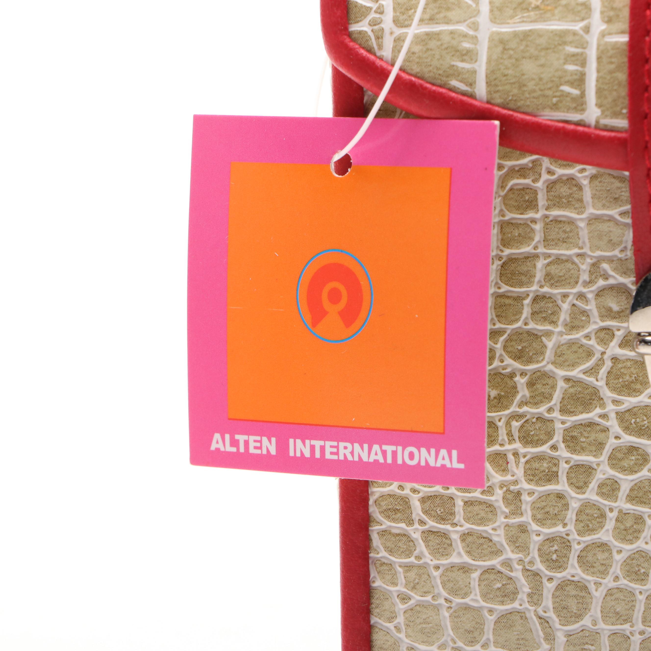 Alten International Faux Crocodile Embossed Jewelry Cases