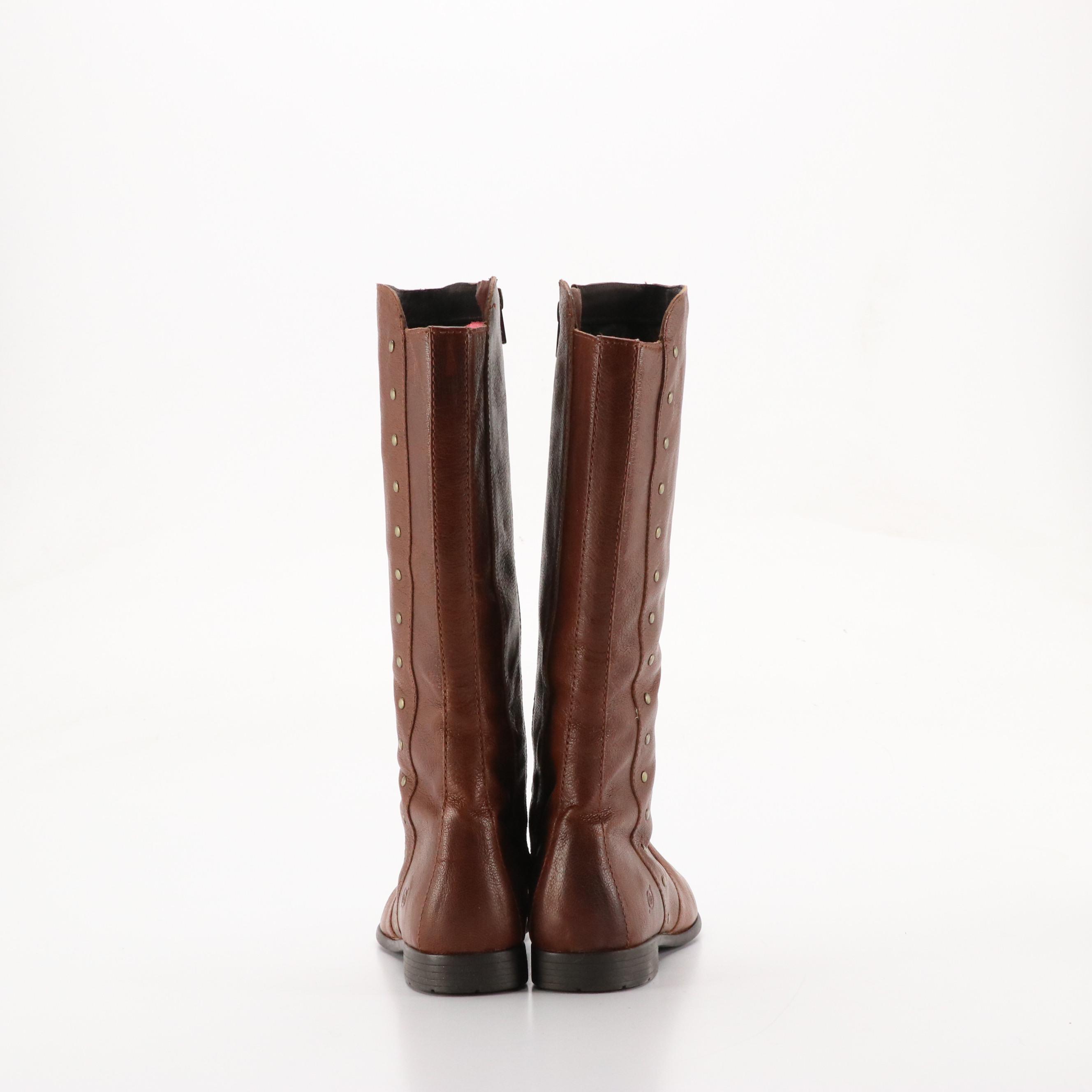 Børn Amila and Talbots Tierra Riding Boots in Leather with Box