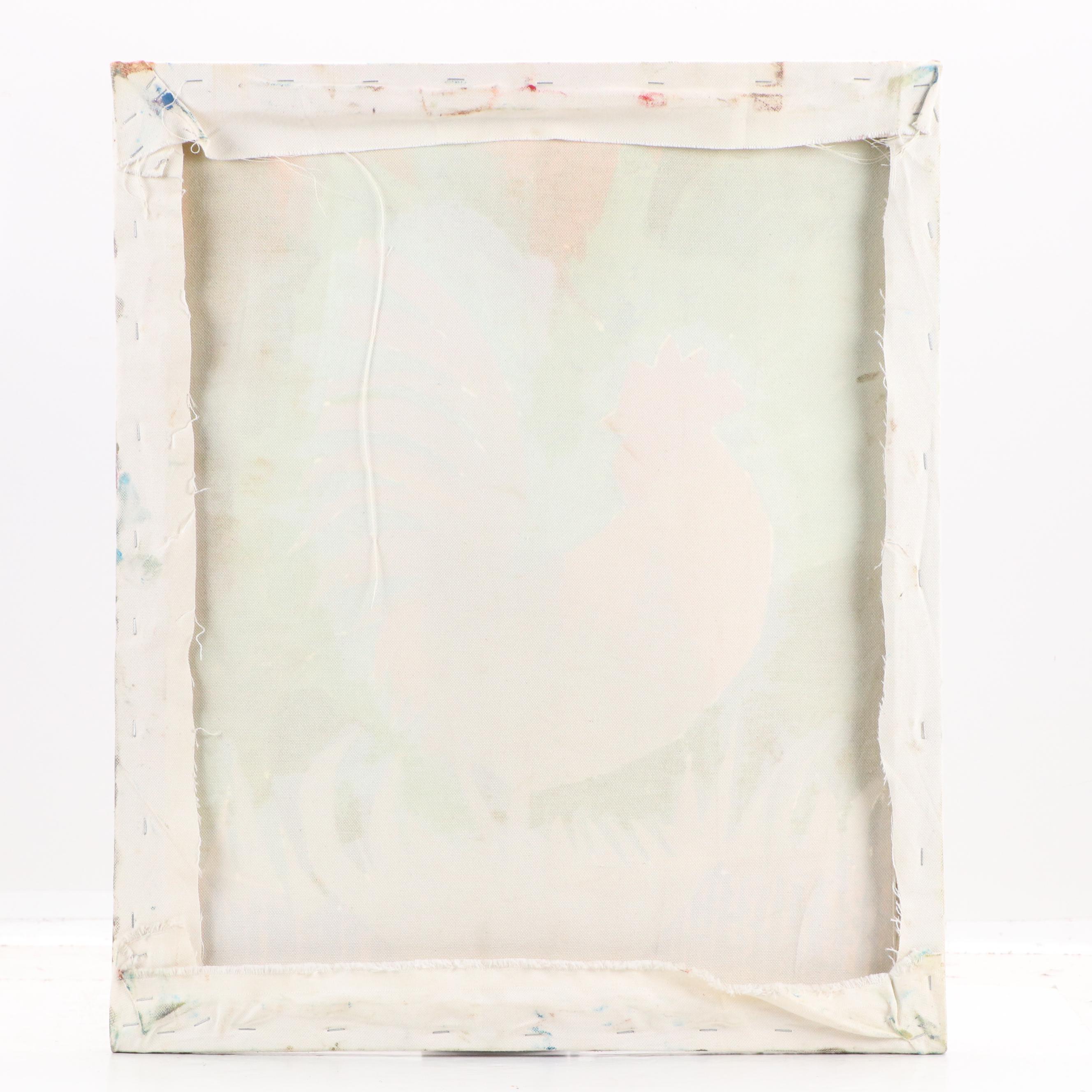 Bayo Ogundele Mixed Media Collage of Rooster, 2005