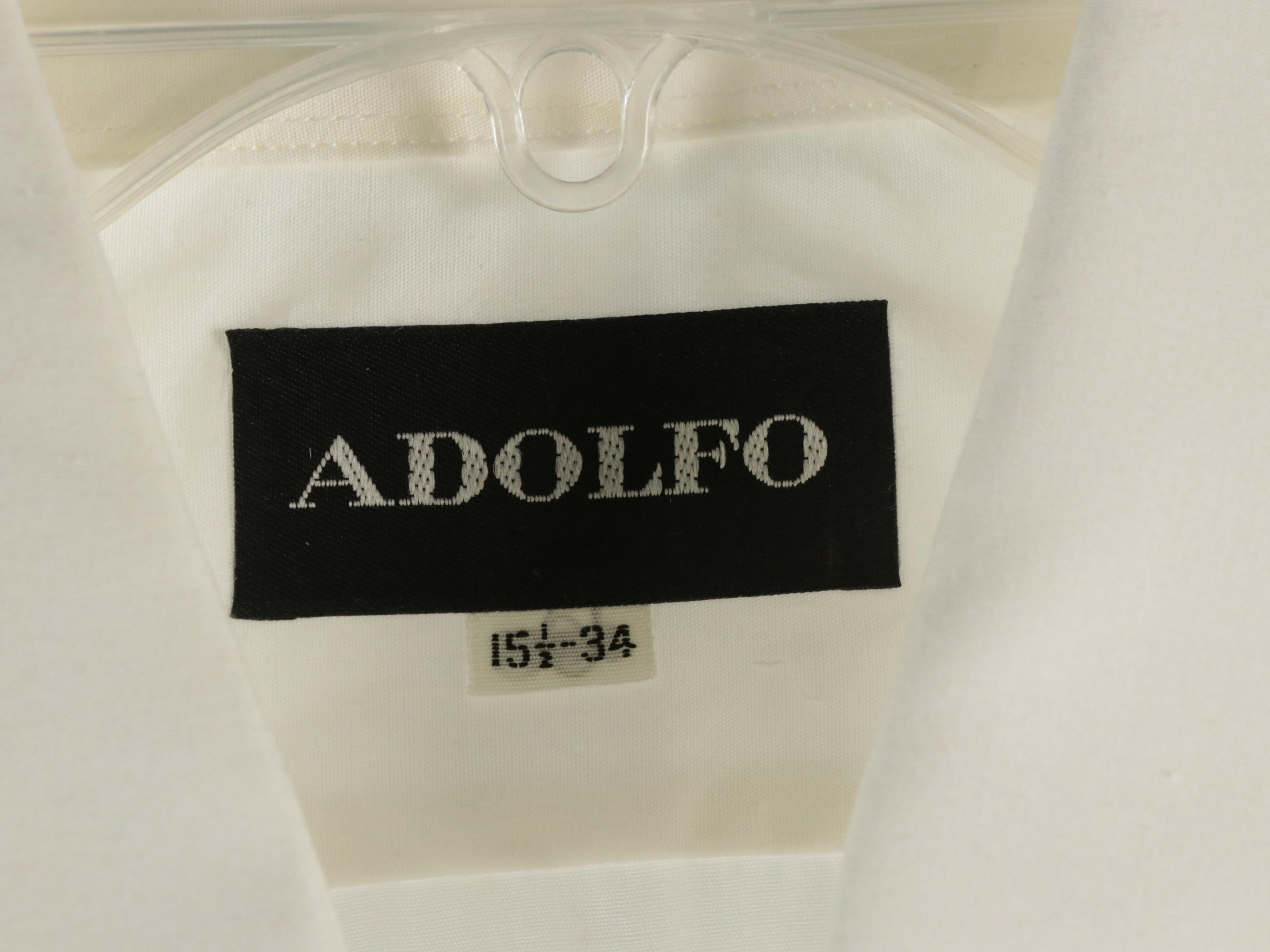 Men's Adolfo Pleated Cotton Tuxedo Shirt, Lord West Black Wool Suit, and More