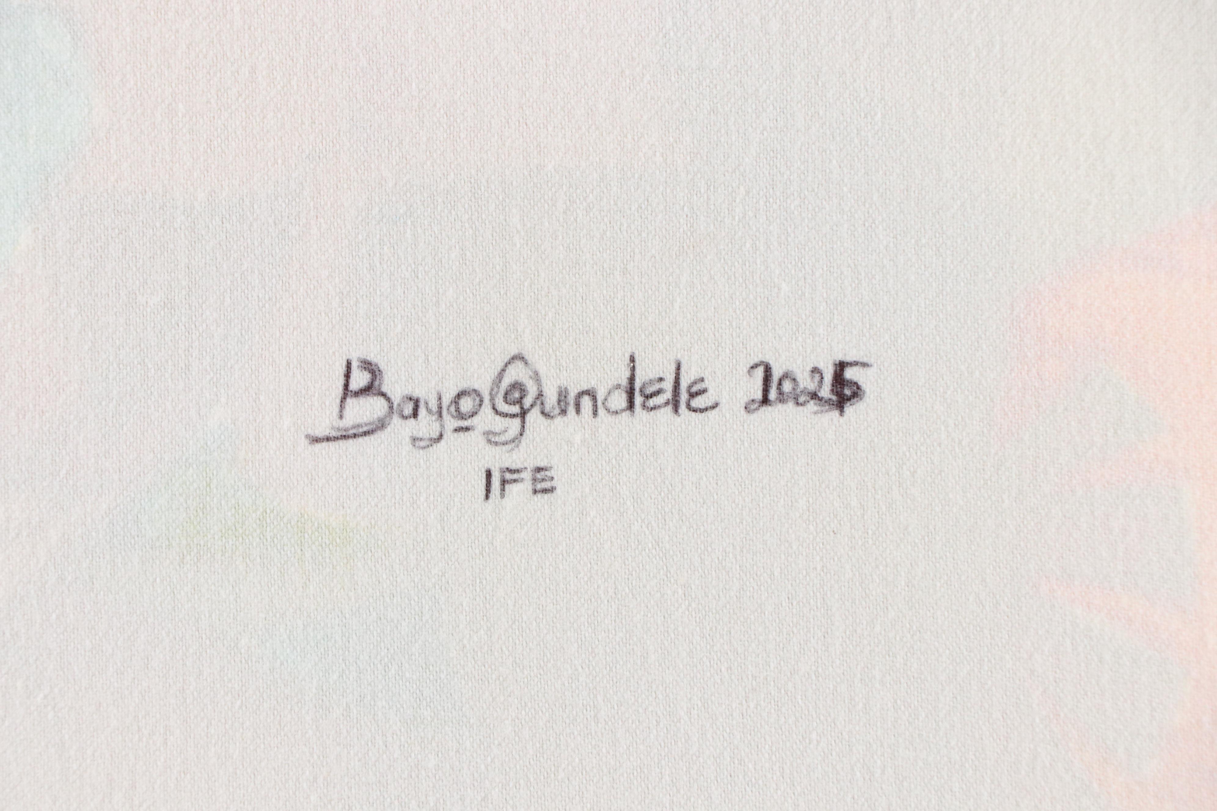 Bayo Ogundele Floral Still Life Mixed Media Collage, 2025