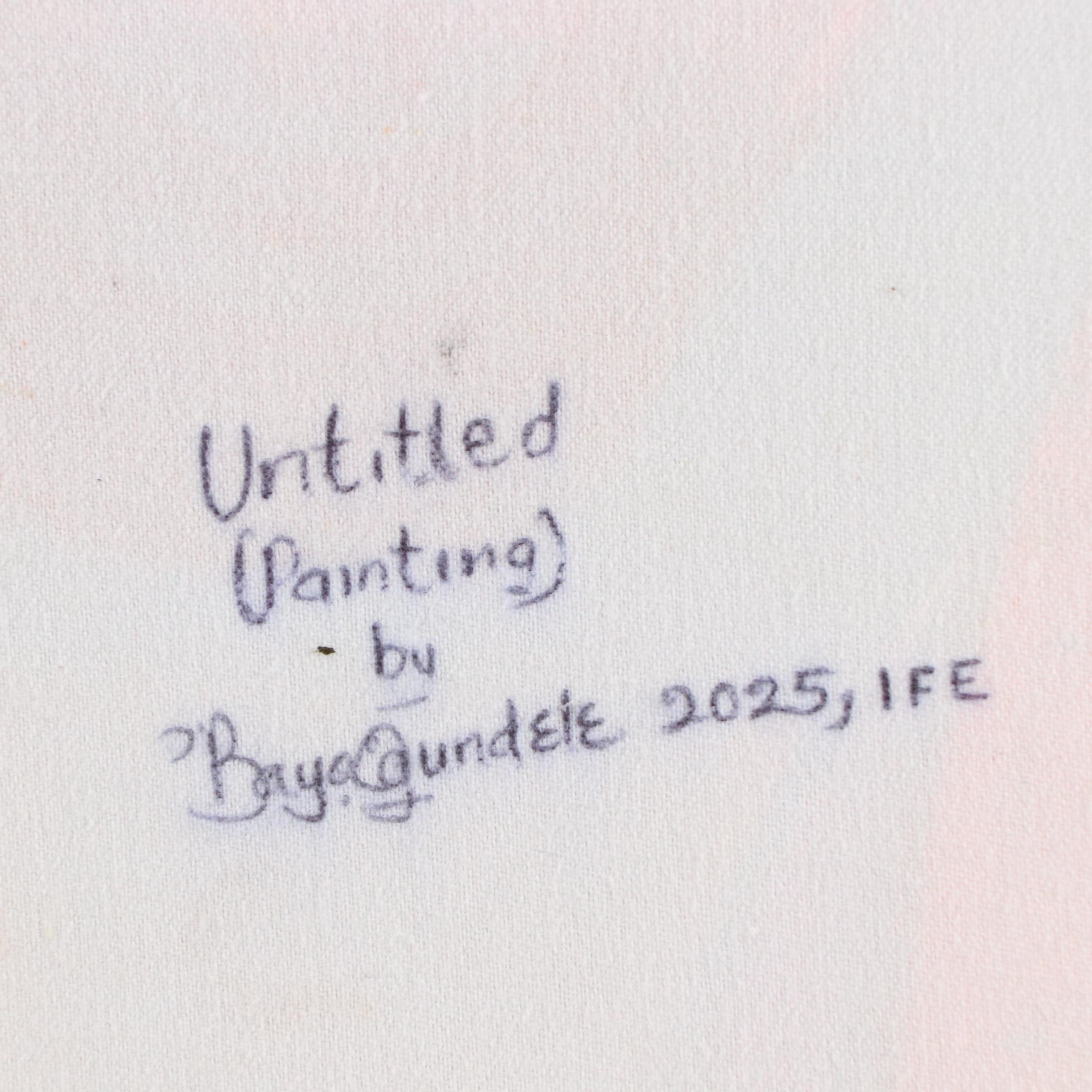 Bayo Ogundele Stylized Floral Oil Painting, 2025