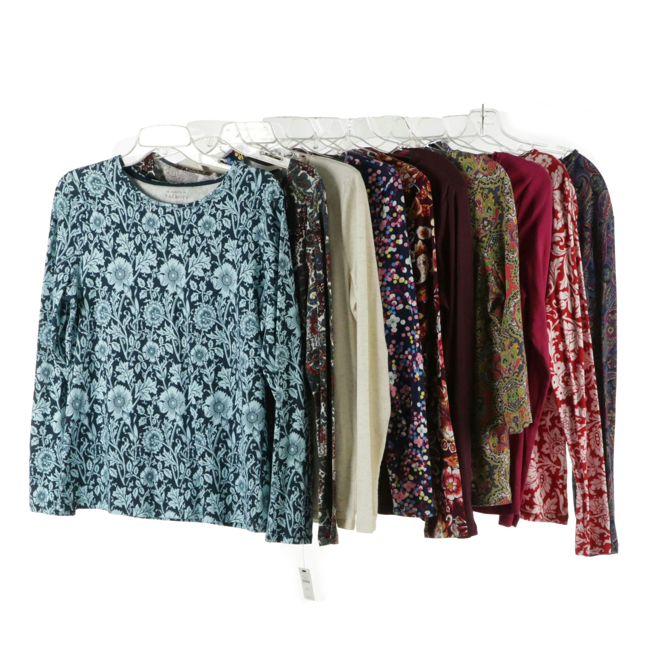 Talbots "The Talbots Tee" and Other Long-Sleeve Printed Tops