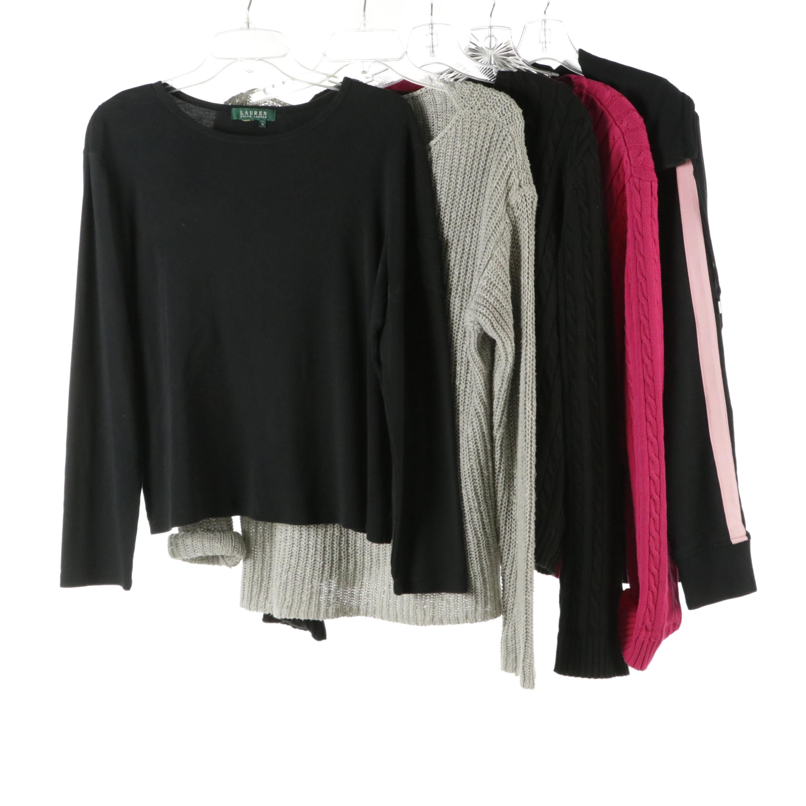 Lauren Ralph Lauren Long Sleeve Top, Zip-Up Jacket and Sweaters