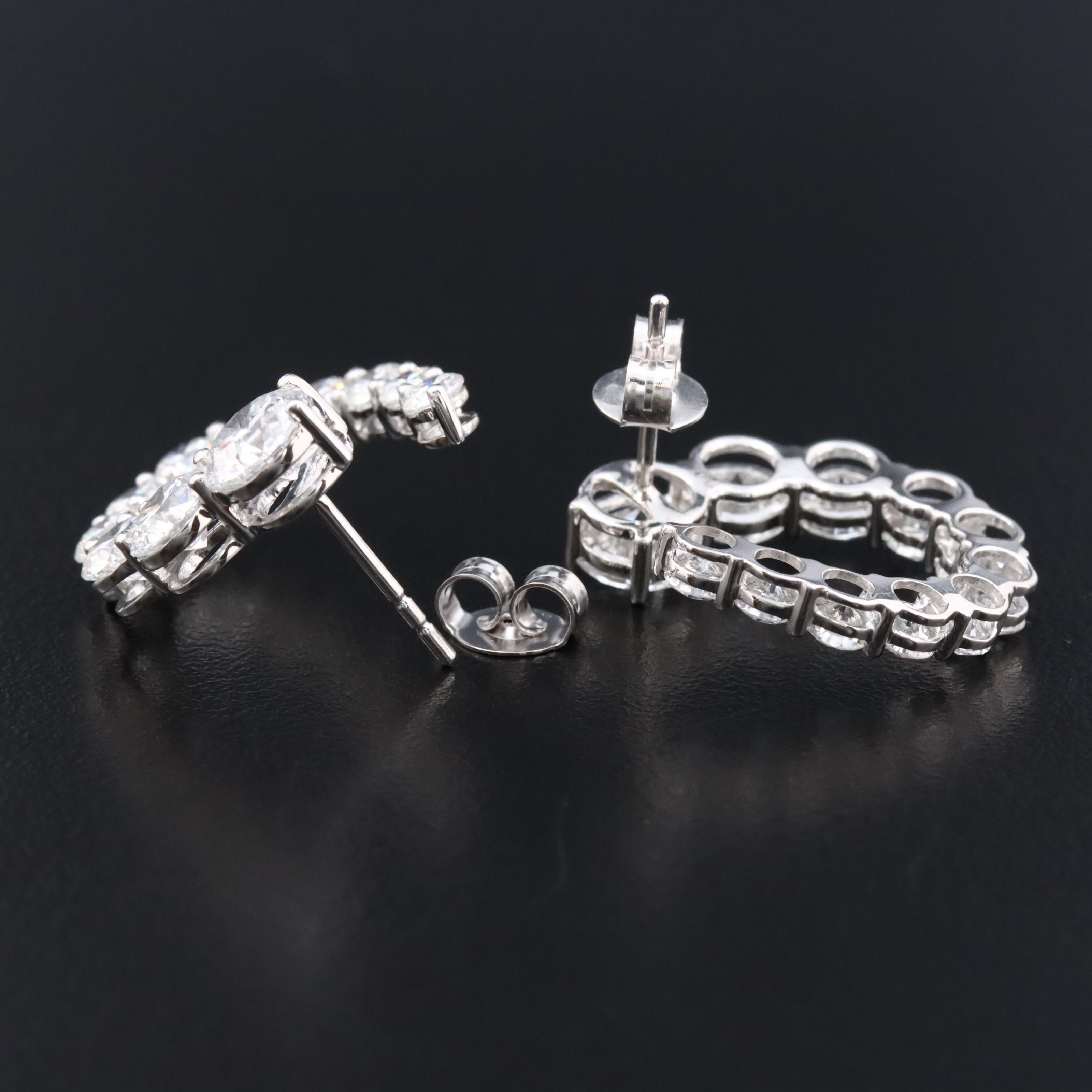 14K 5.31 CTW Lab Grown Diamond Graduated Earrings