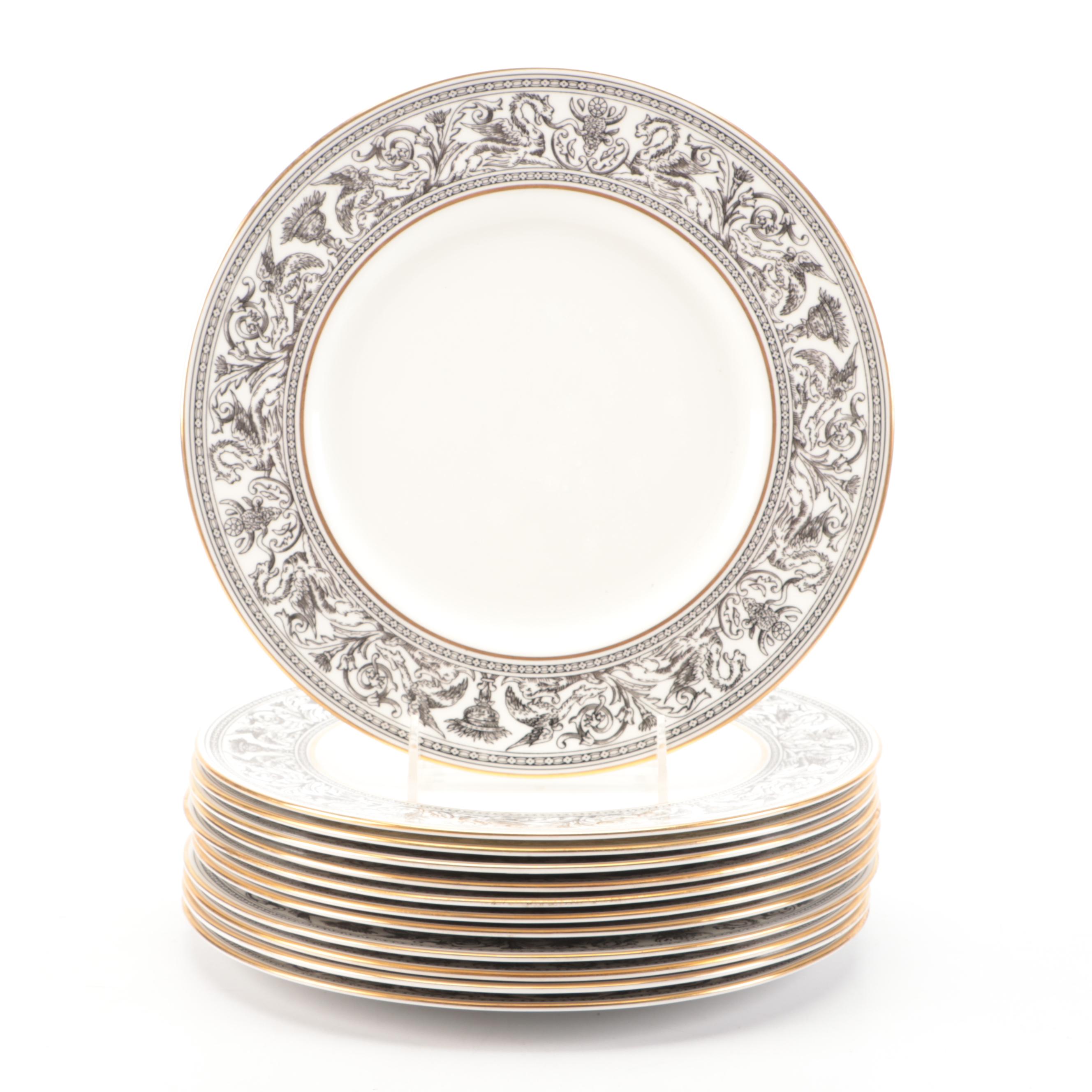 Wedgwood "Florentine Black" Bone China Dinnerware and Serving Pieces