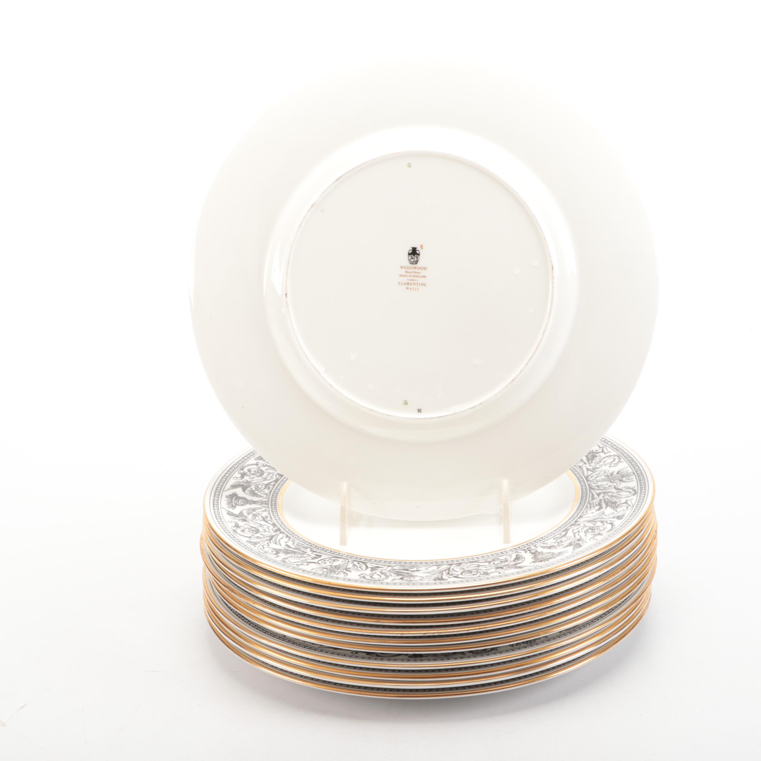 Wedgwood "Florentine Black" Bone China Dinnerware and Serving Pieces