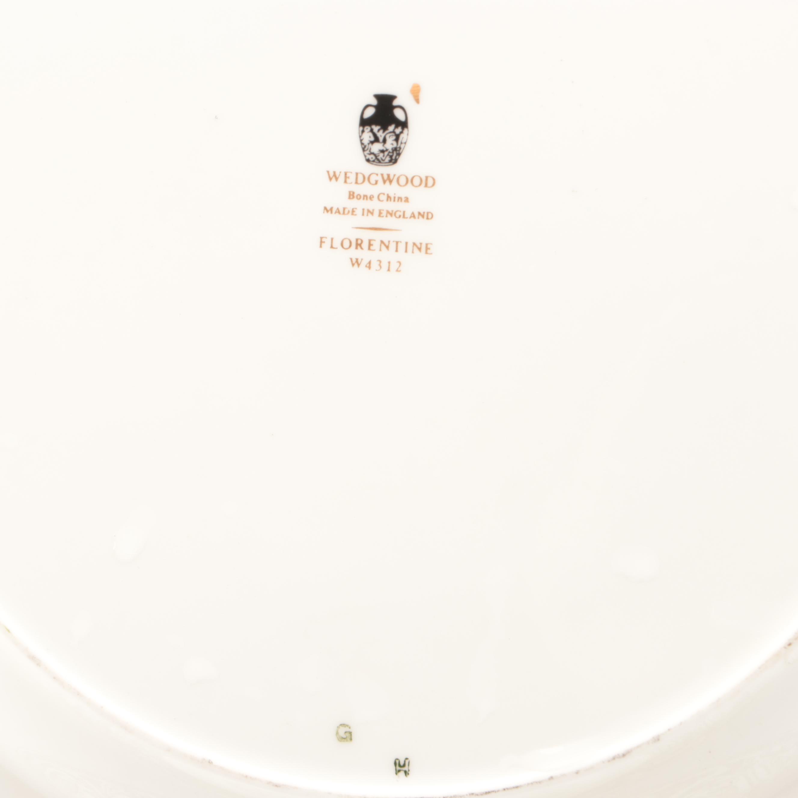 Wedgwood "Florentine Black" Bone China Dinnerware and Serving Pieces