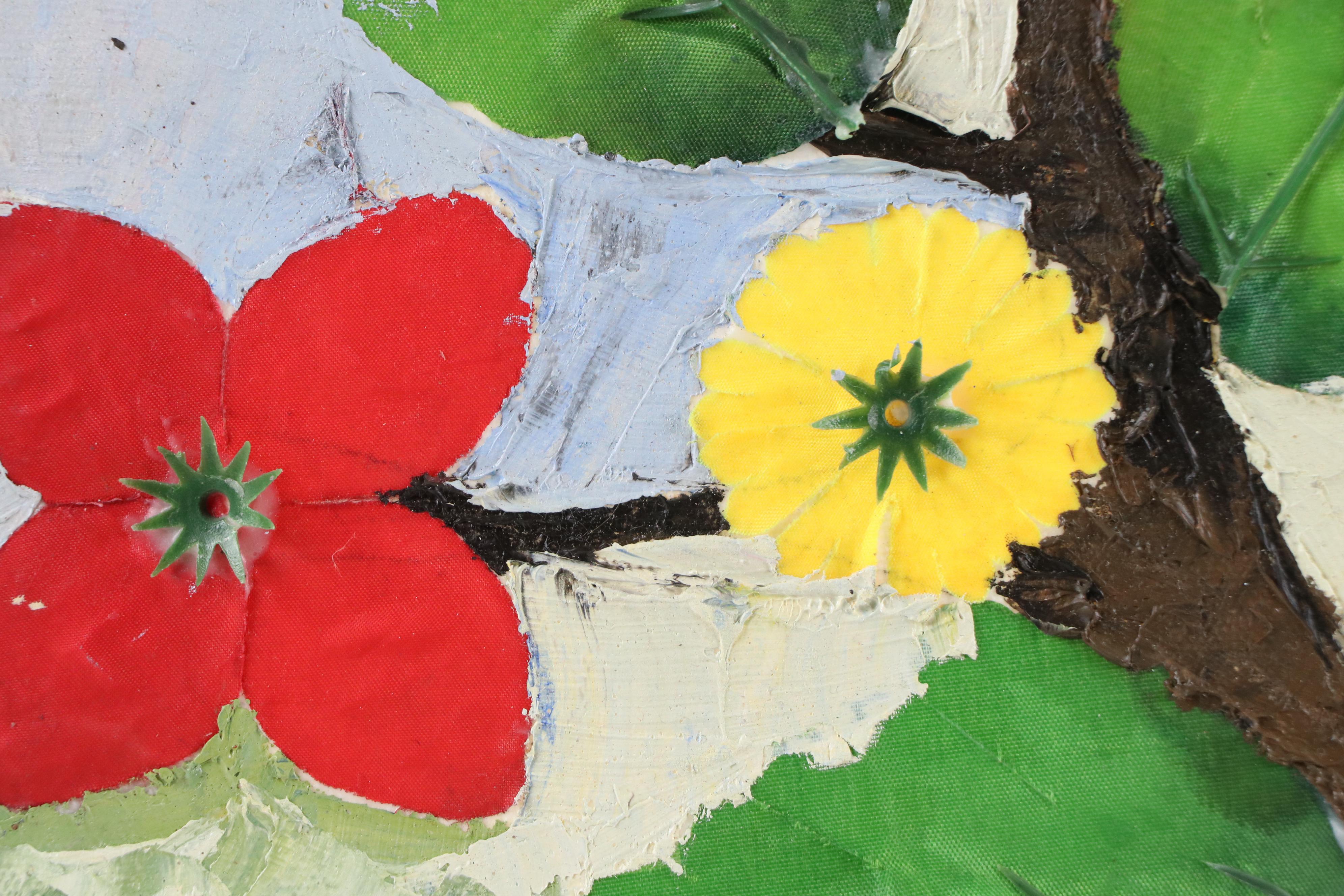 Bayo Ogundele Mixed Media Collage "Bird," 2025