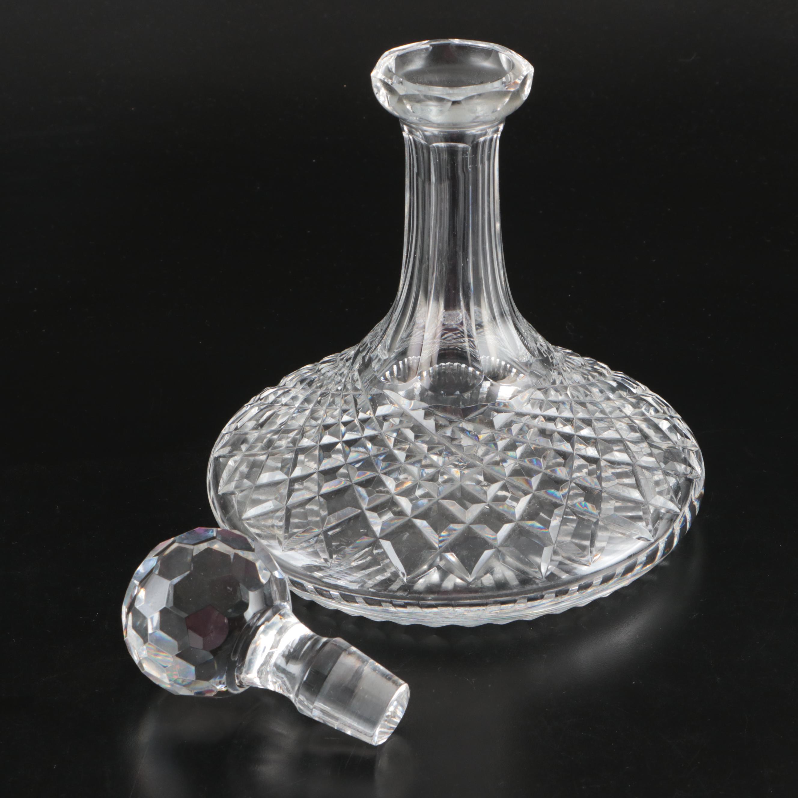 Waterford "Alana" Crystal Decanter with "Lismore" Liquor Cocktail Glasses