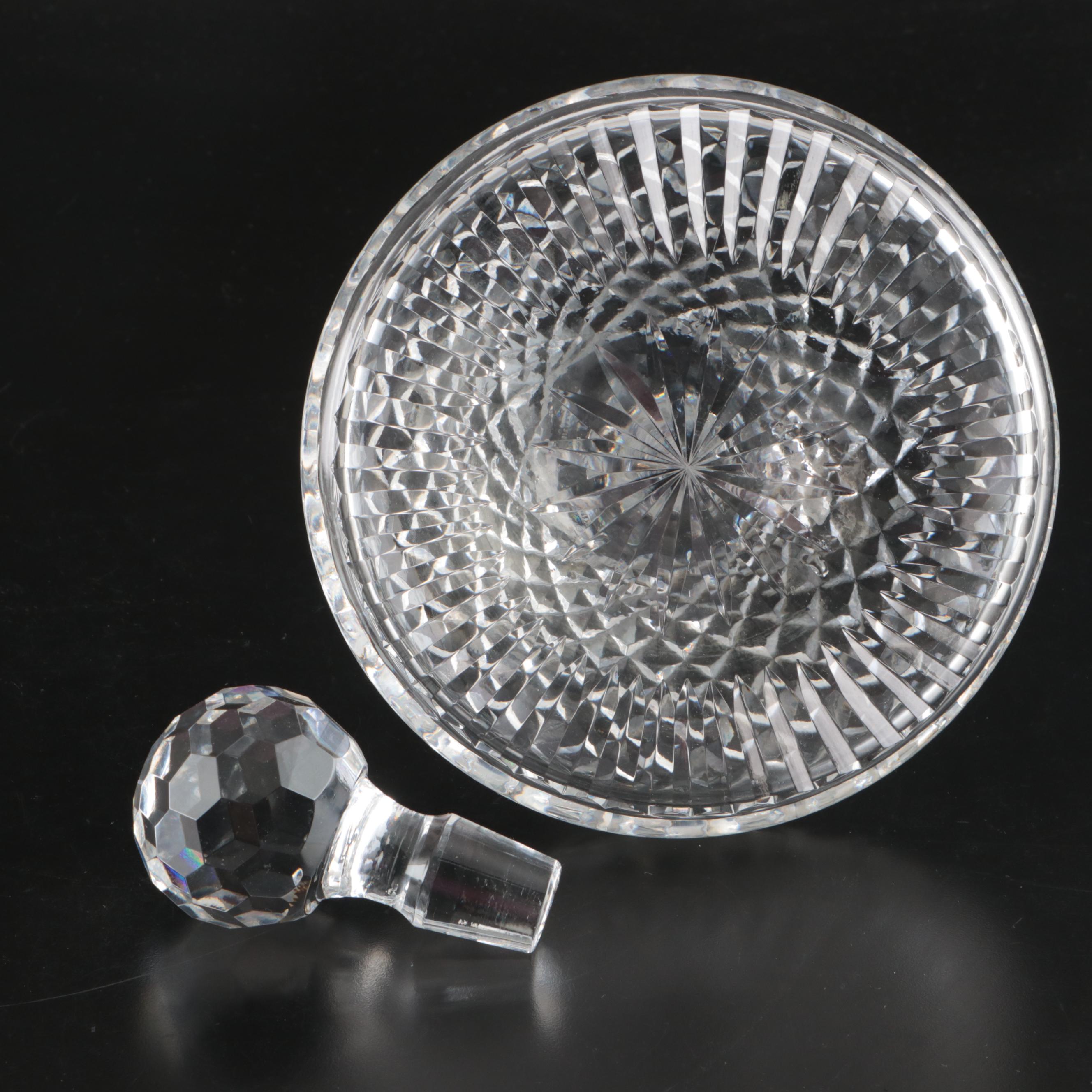 Waterford "Alana" Crystal Decanter with "Lismore" Liquor Cocktail Glasses