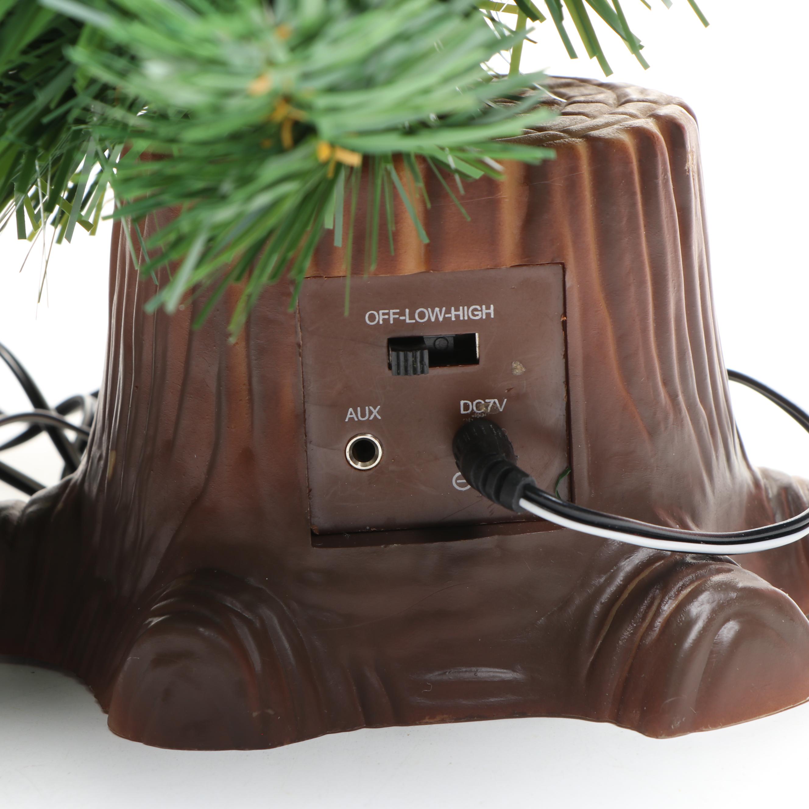 Santa and Douglas Fir Animatronic Christmas Decorations