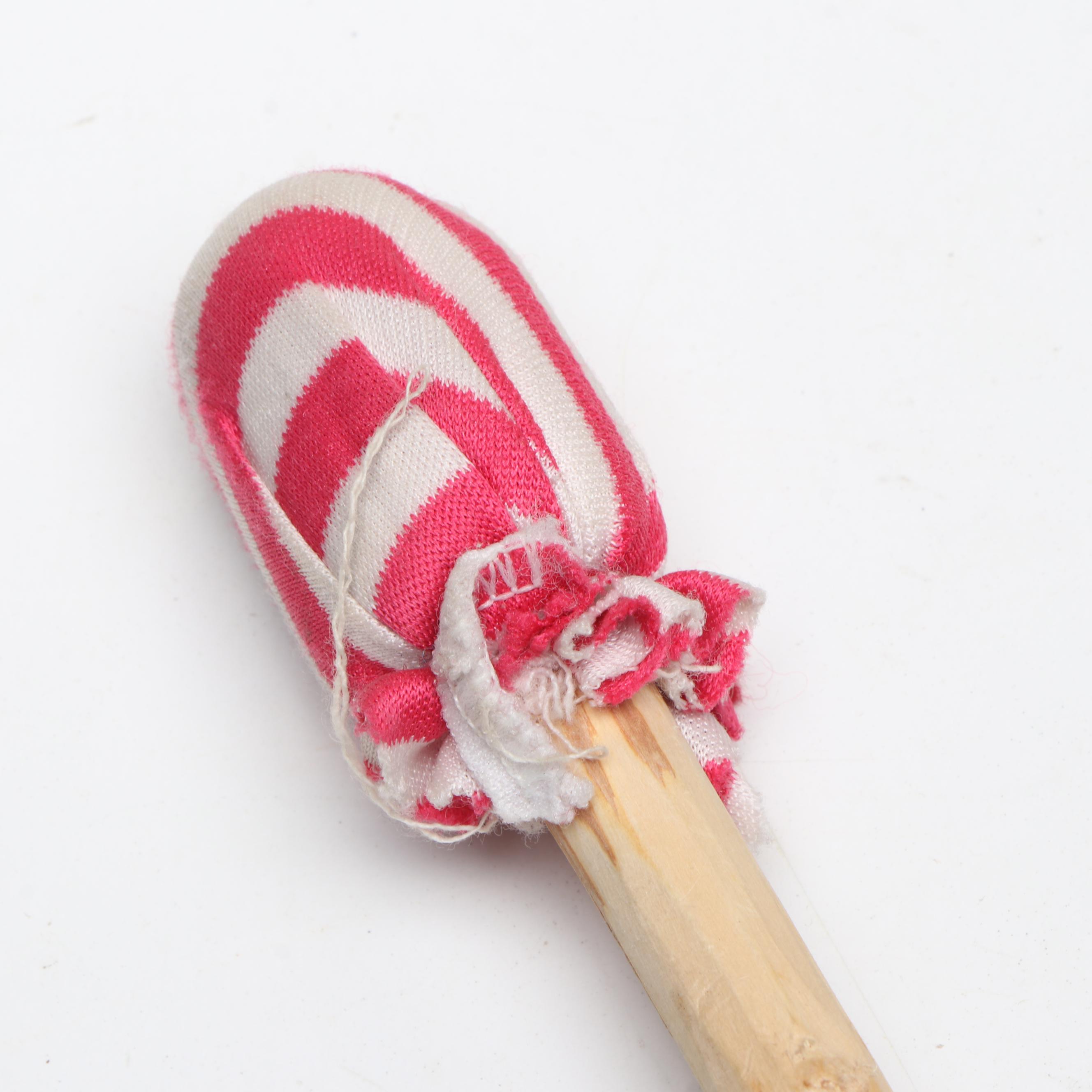Native American Style Hide Wrapped Rough Pine Wood Drum with Stick