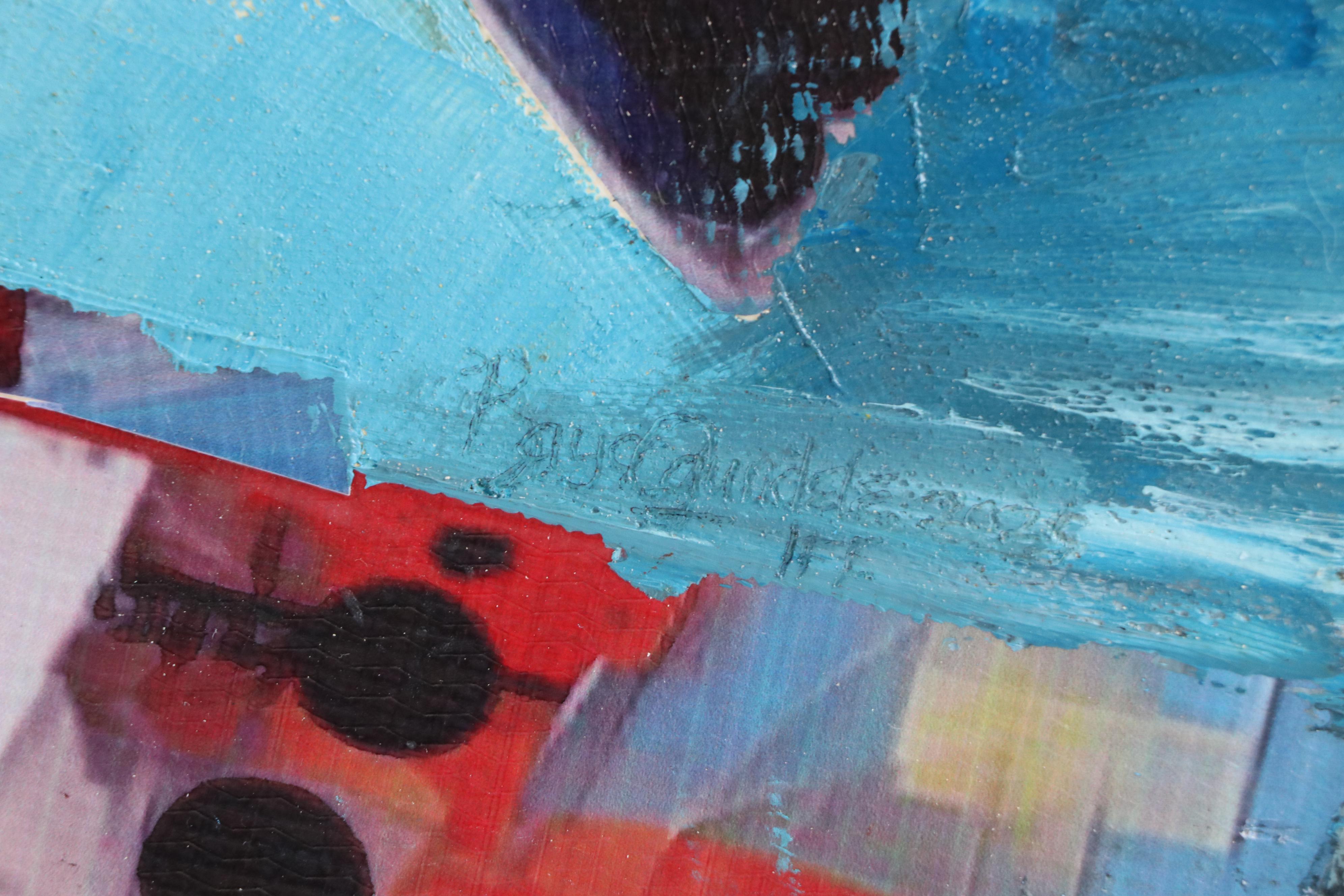 Bayo Ogundele Mixed Media Collage of Bird, 2025