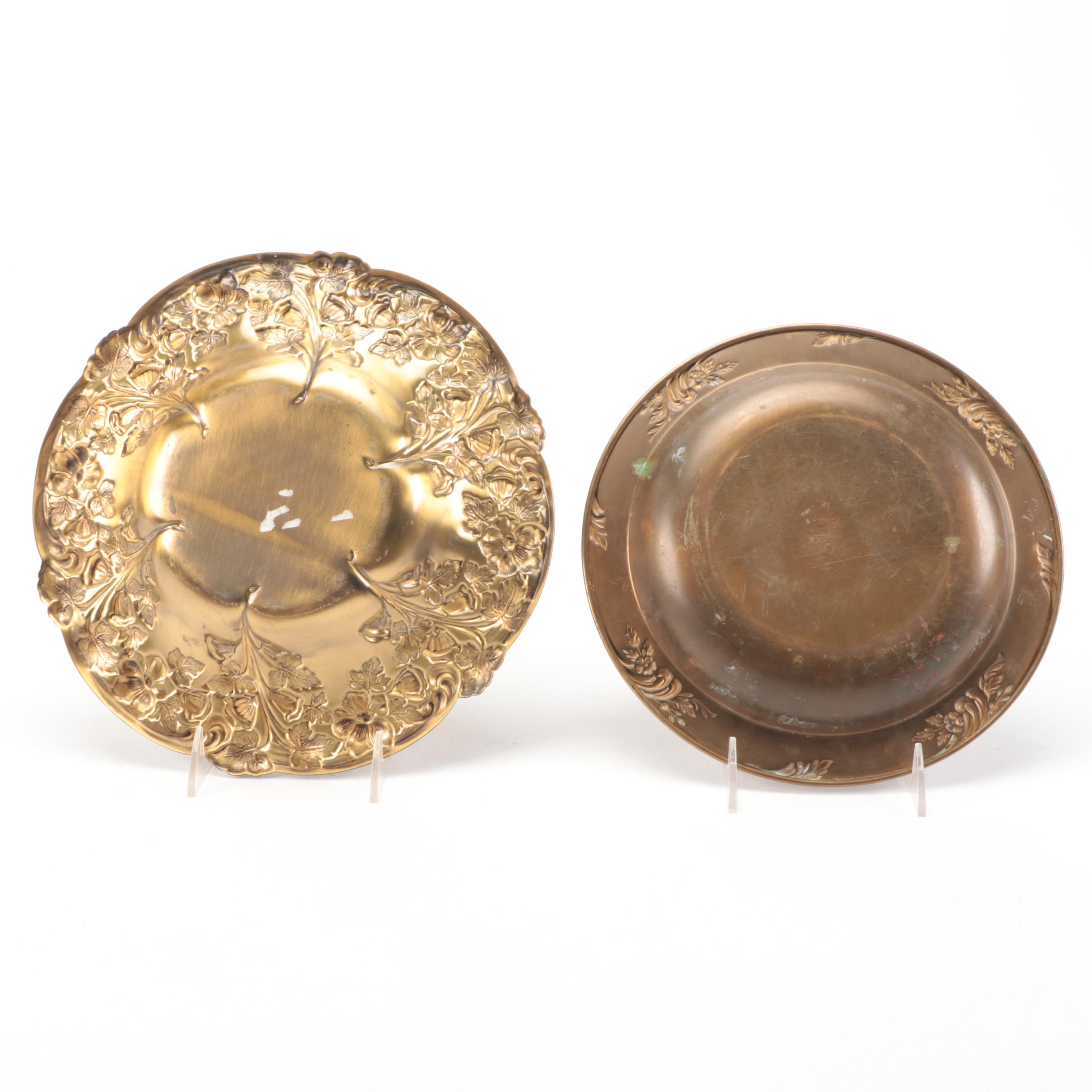 Brass Planters, Bowls, Kettle and Candlesticks