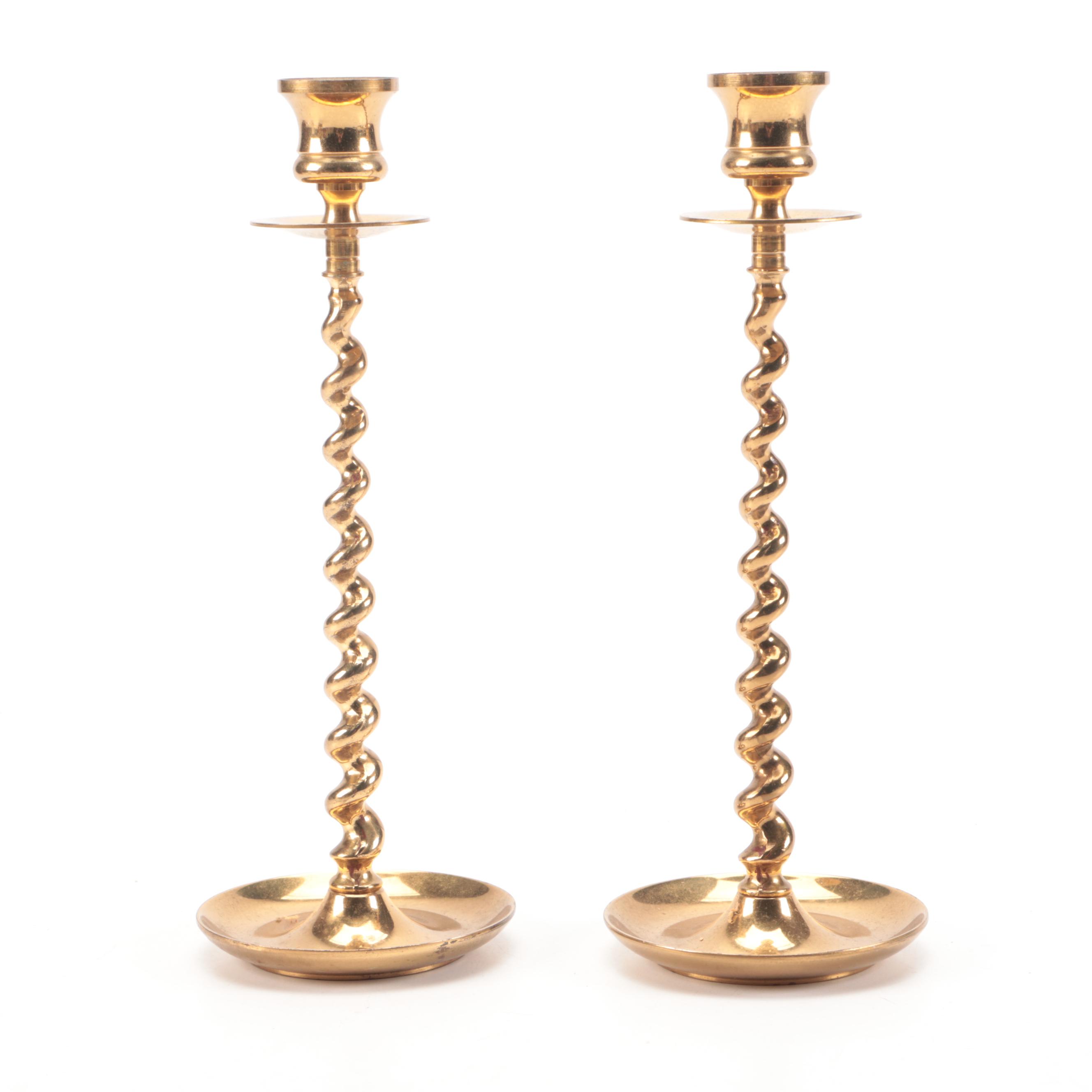 Brass Planters, Bowls, Kettle and Candlesticks