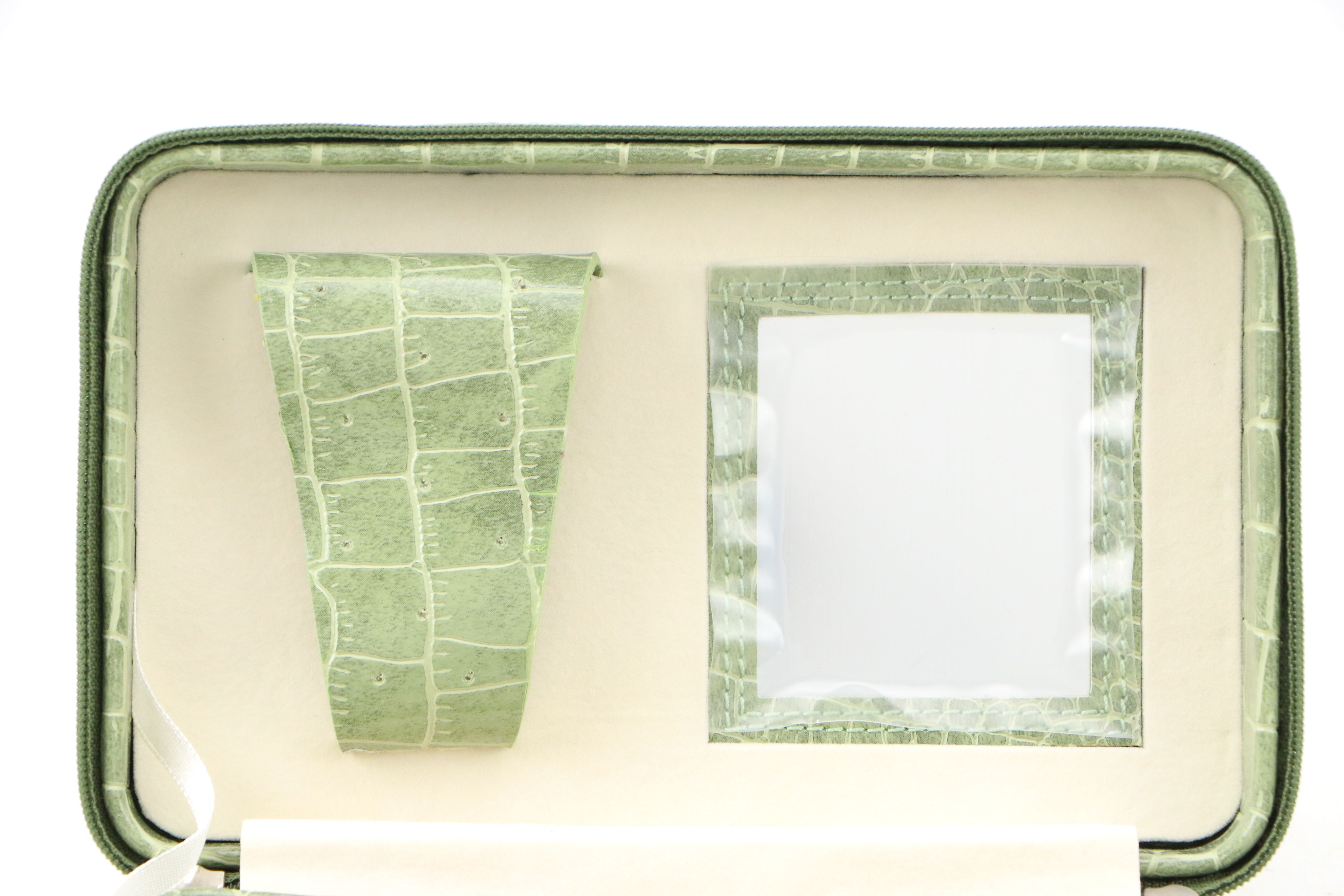 Alten International Faux Crocodile Embossed Jewelry Cases