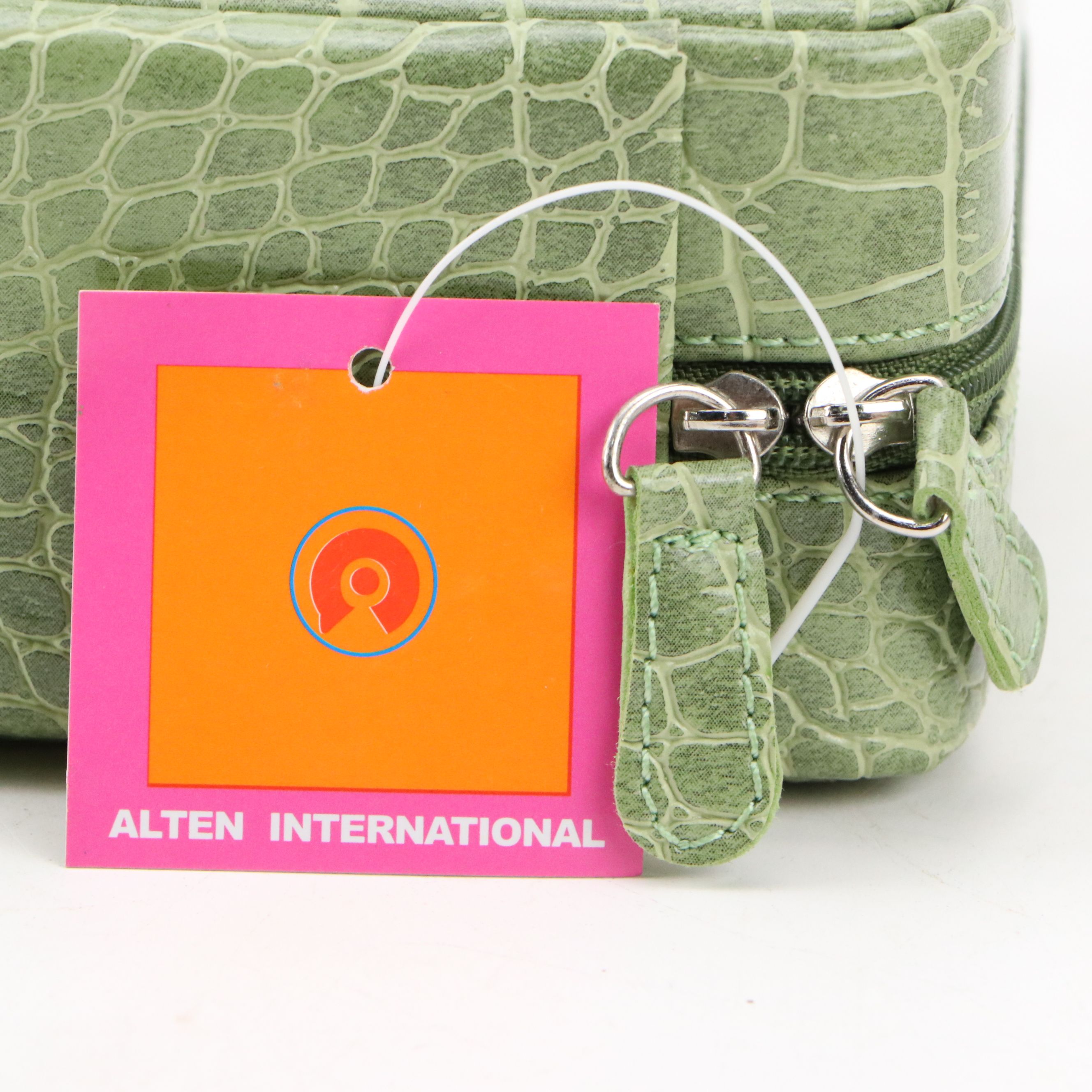 Alten International Faux Crocodile Embossed Jewelry Cases