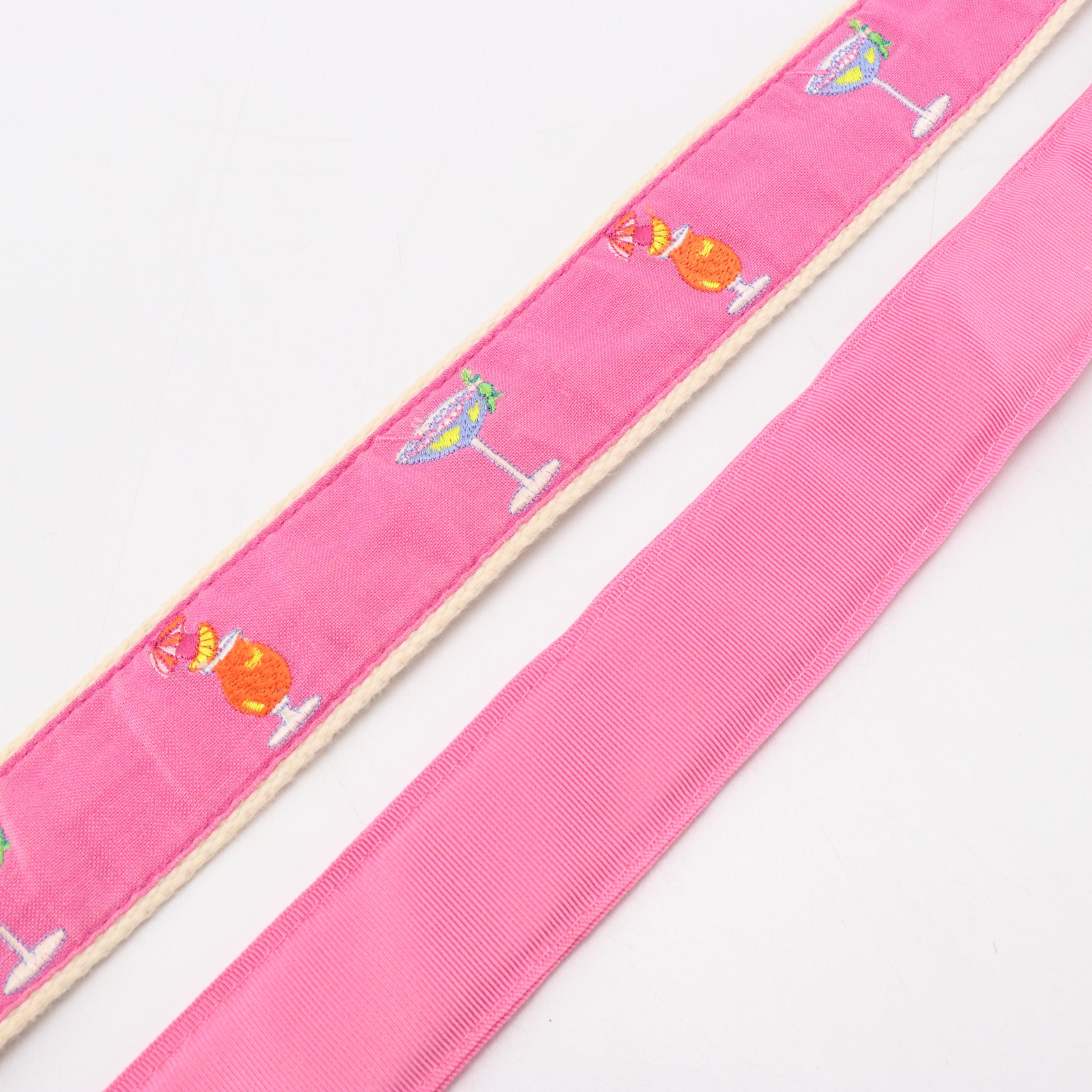 Terry Stack Green Leather Velcro Belt with Other Printed Cotton Belts