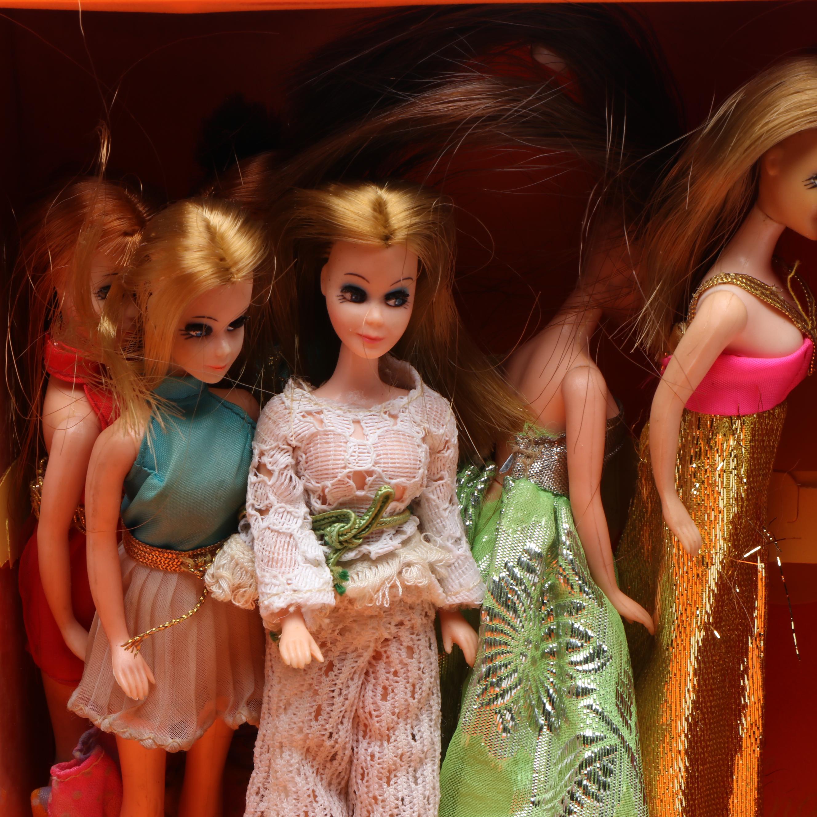 Barbie Yellow VW Bug and Beach Car with Mod Barbie and More Dolls