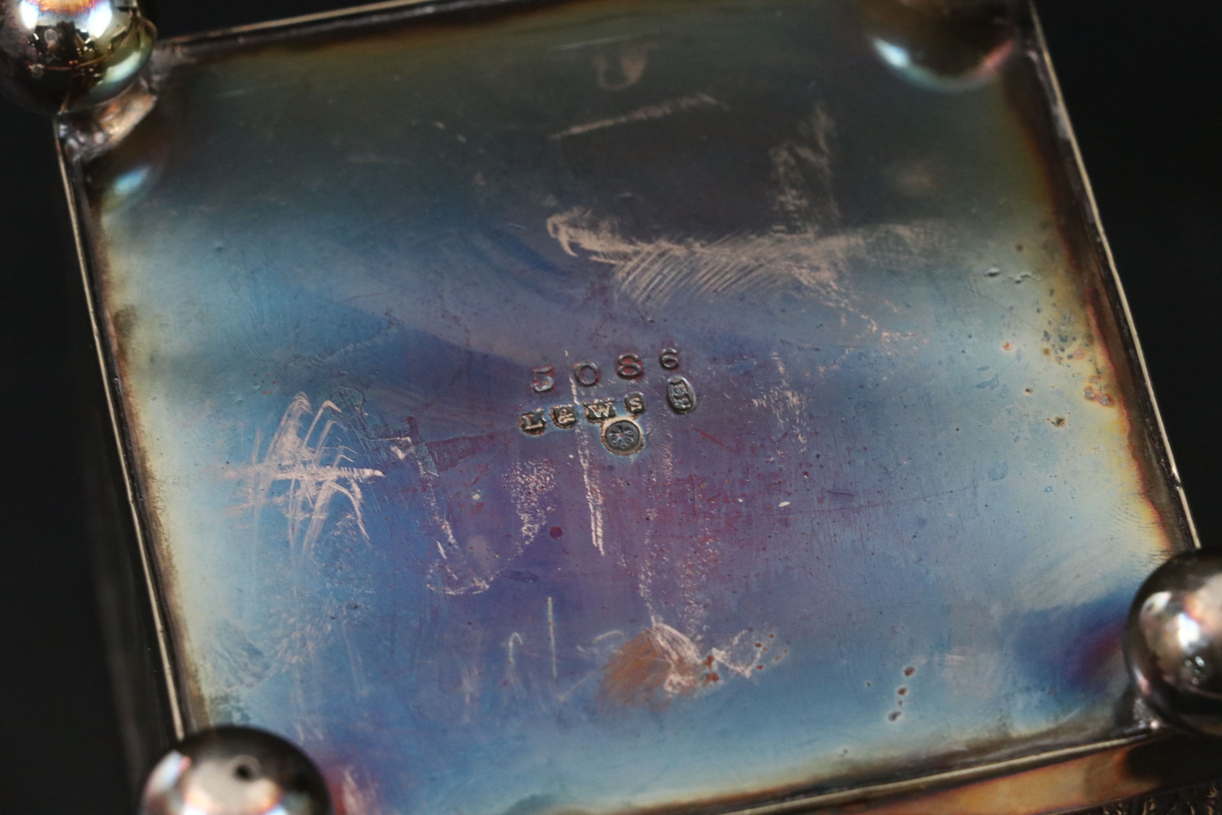 Maitland Smith Mother of Pearl Cavier Dish with 800 Silver Comb and Other Décor