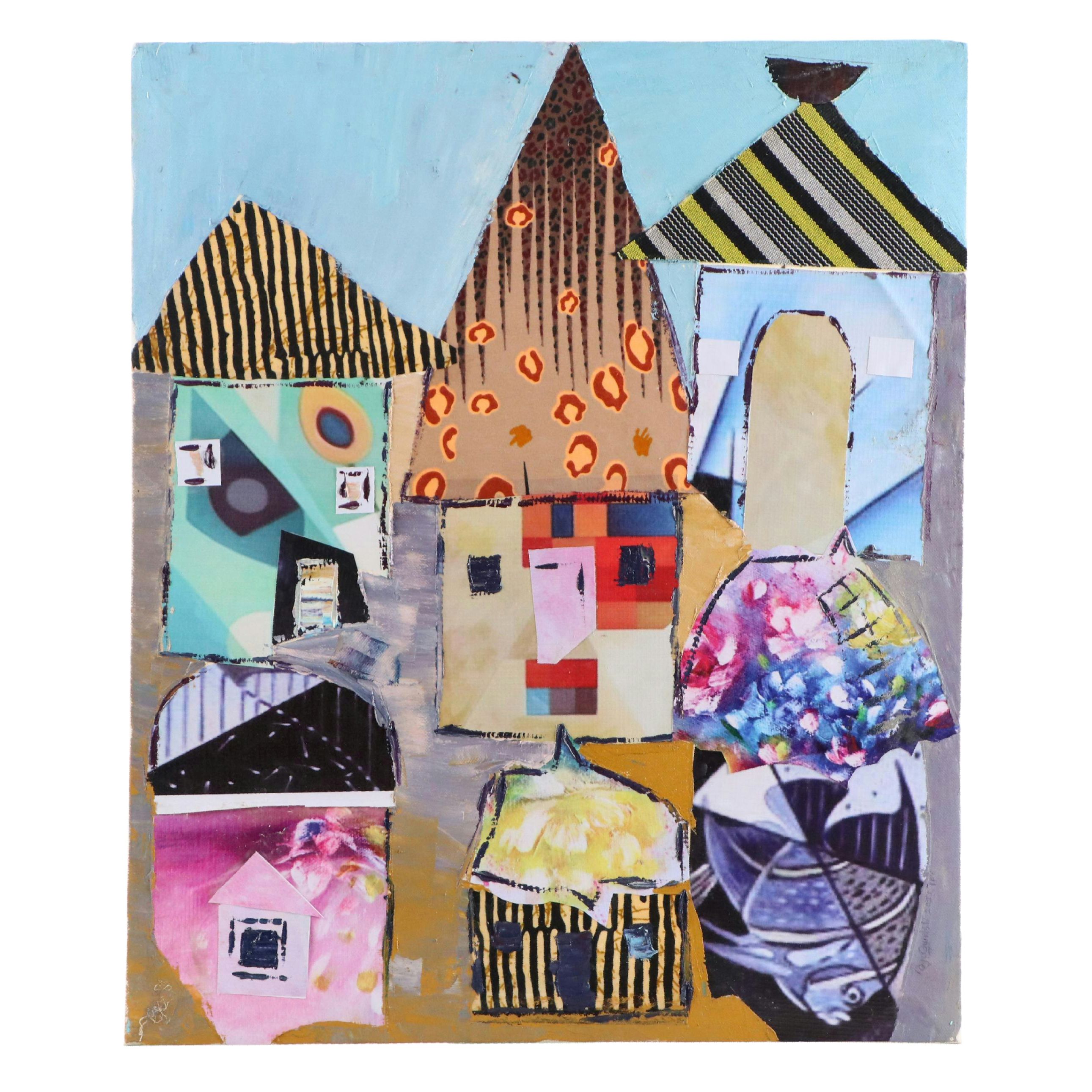 Bayo Ogundele Mixed Media Collage, 2025