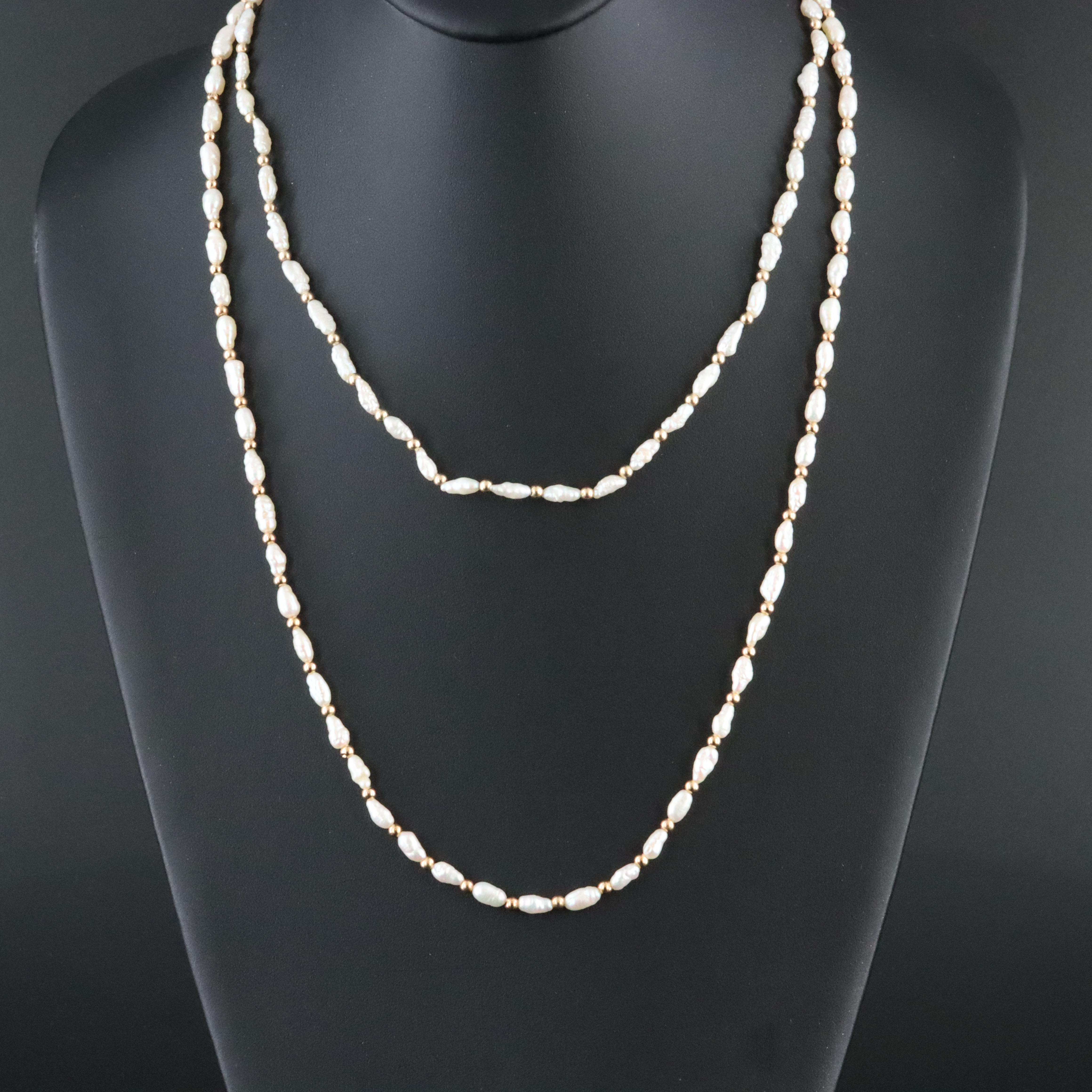 14K Pearl Necklaces