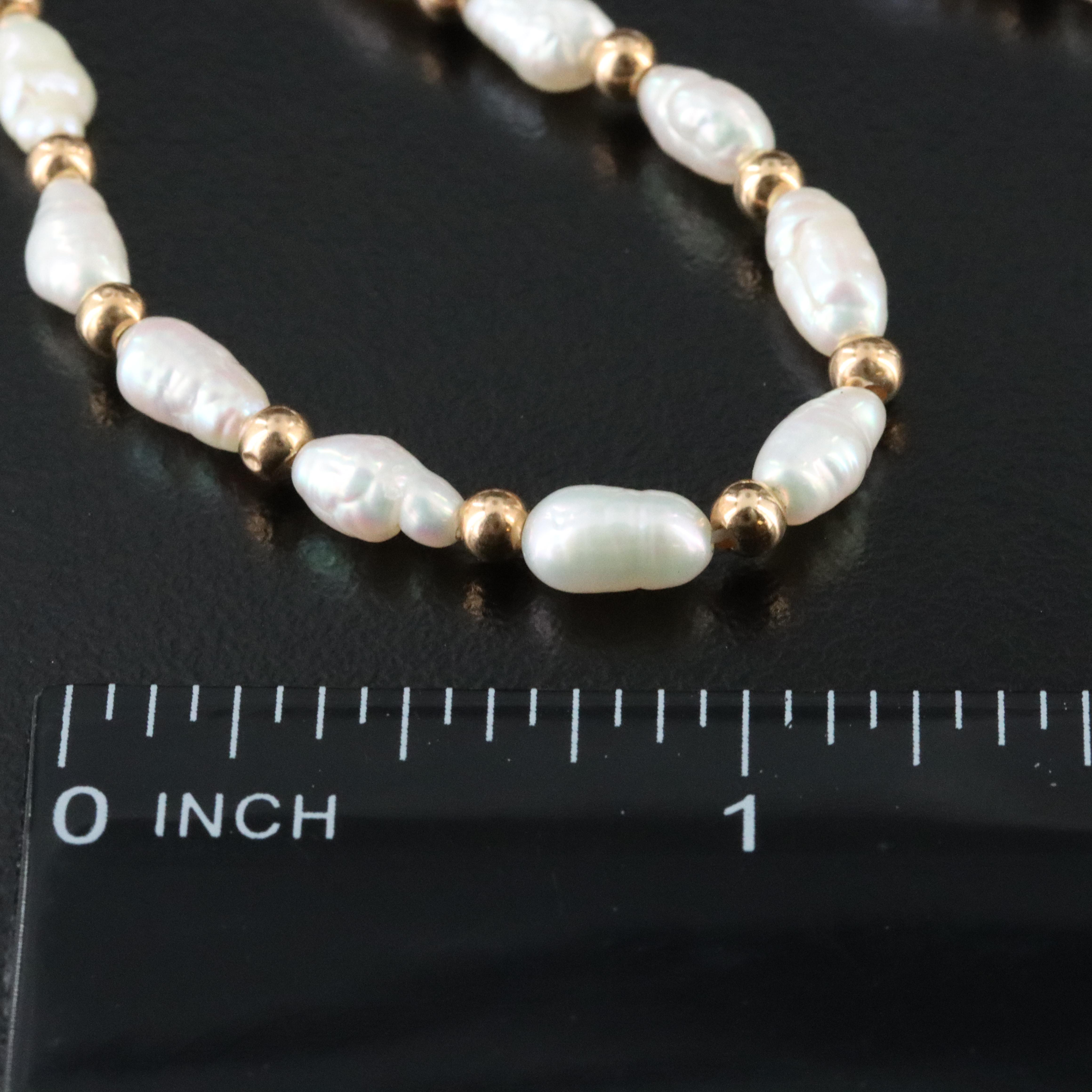 14K Pearl Necklaces