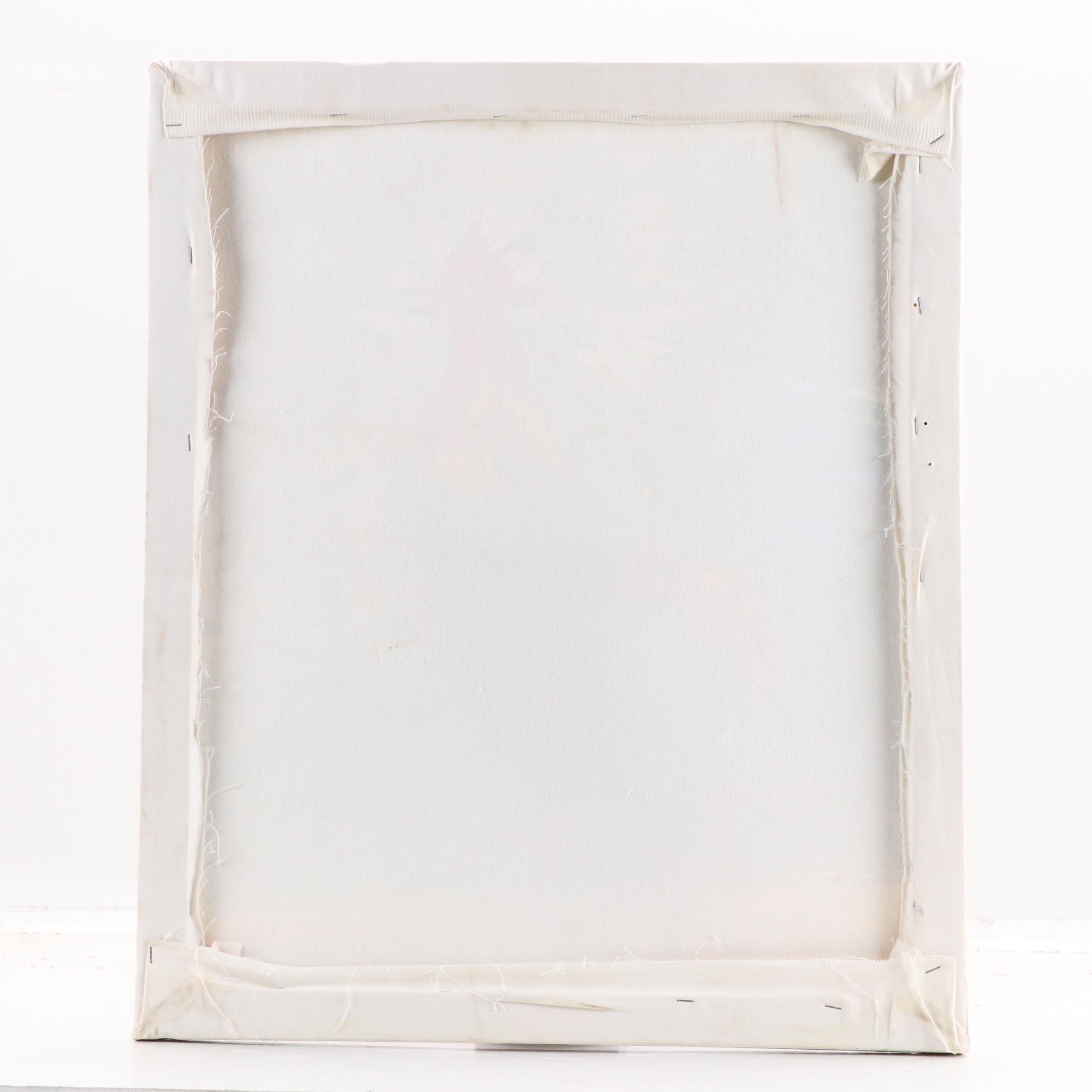 Bayo Ogundele Stylized Floral Oil Painting of a Rooster, 2025