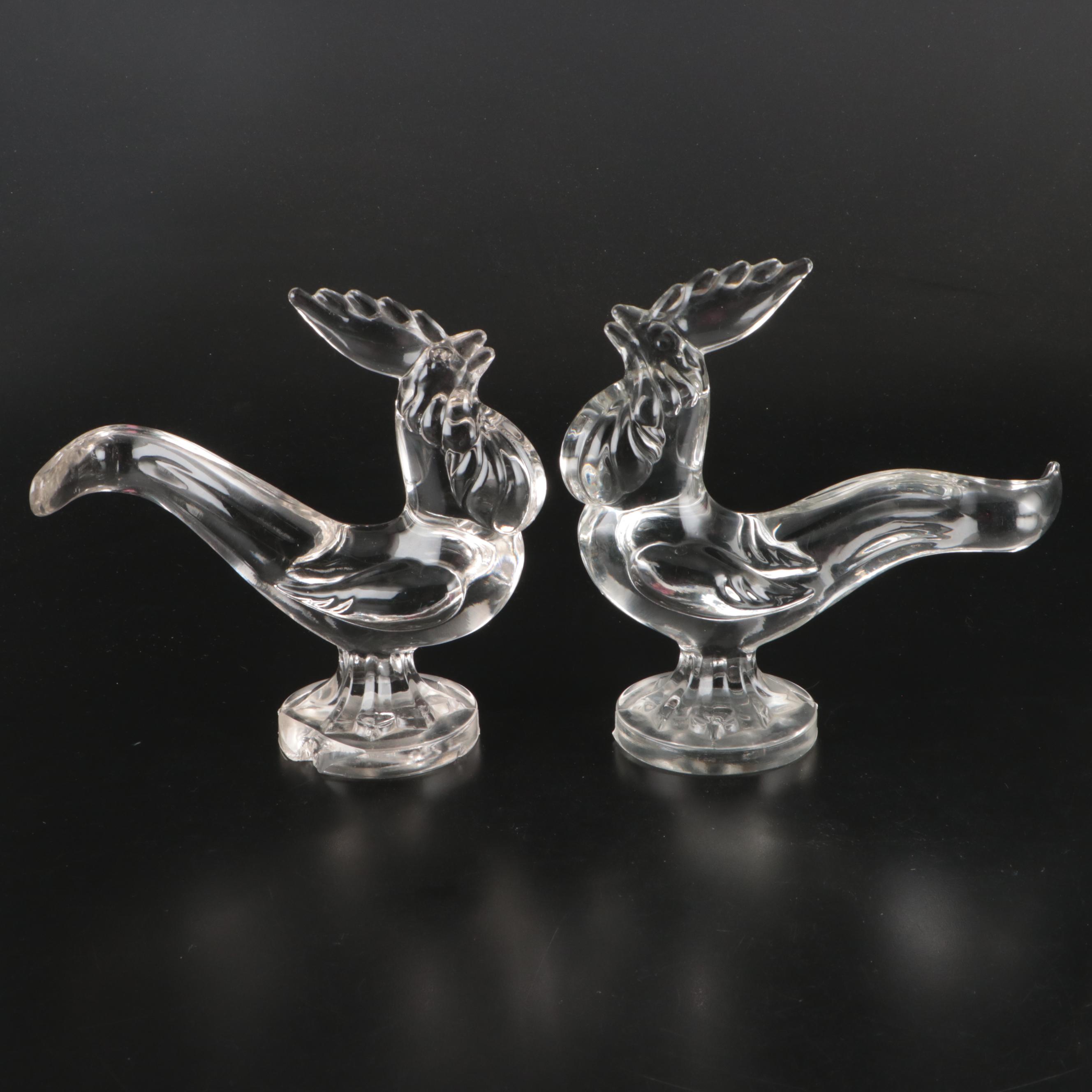 New Martinsville Crystal Roosters