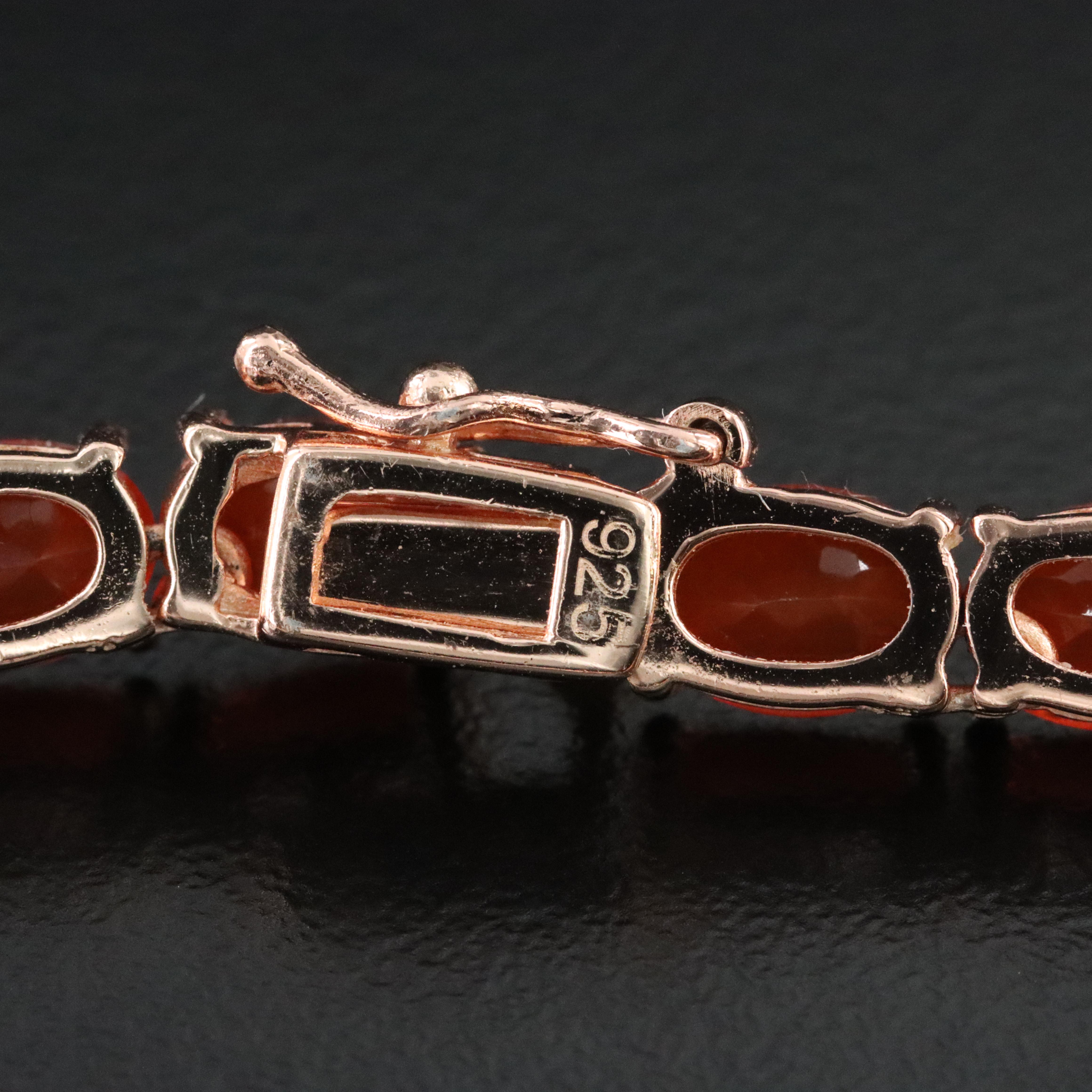 Sterling Fire Opal Necklace