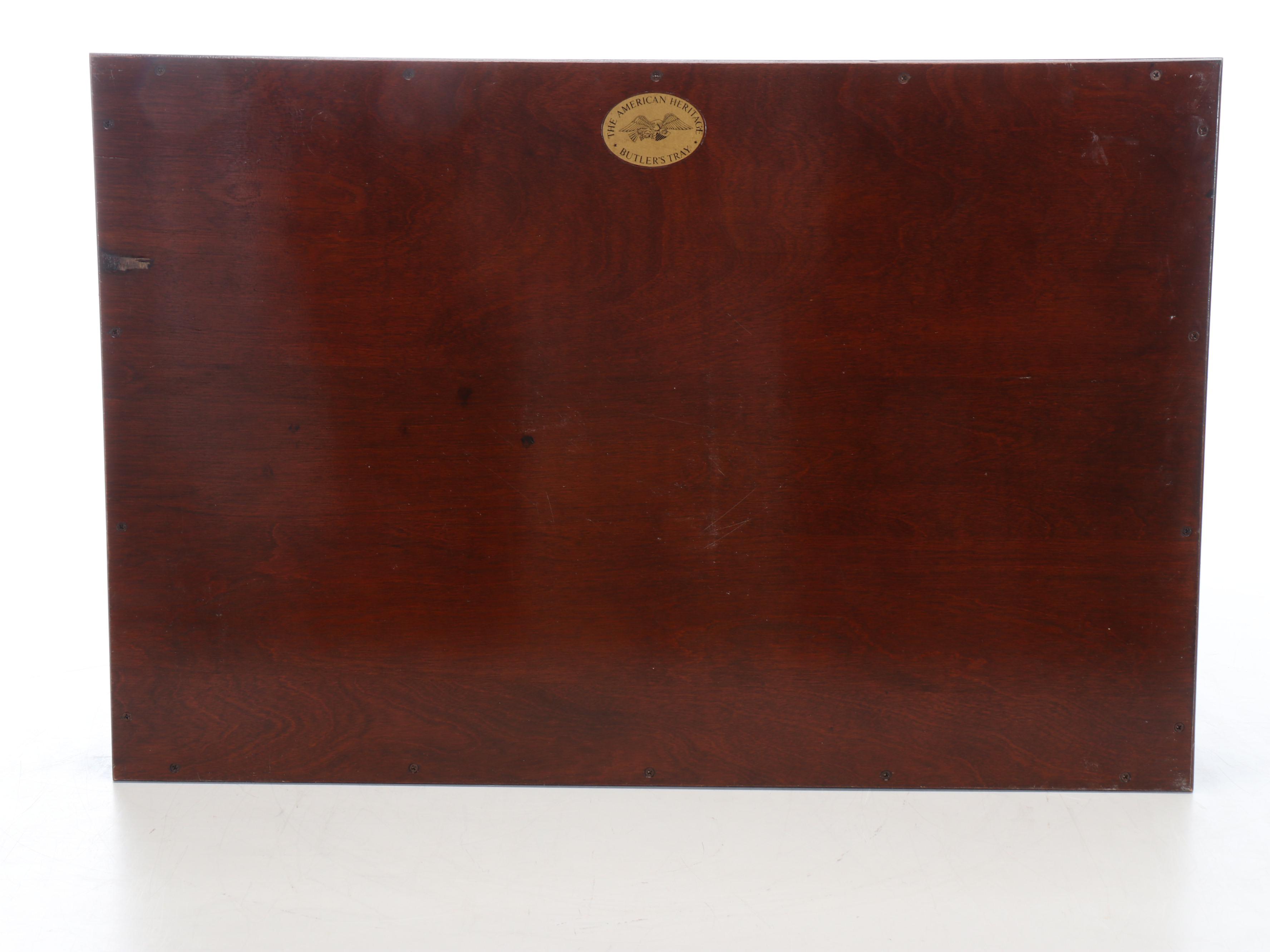 The American Heritage Mahogany Butler's Tray Table